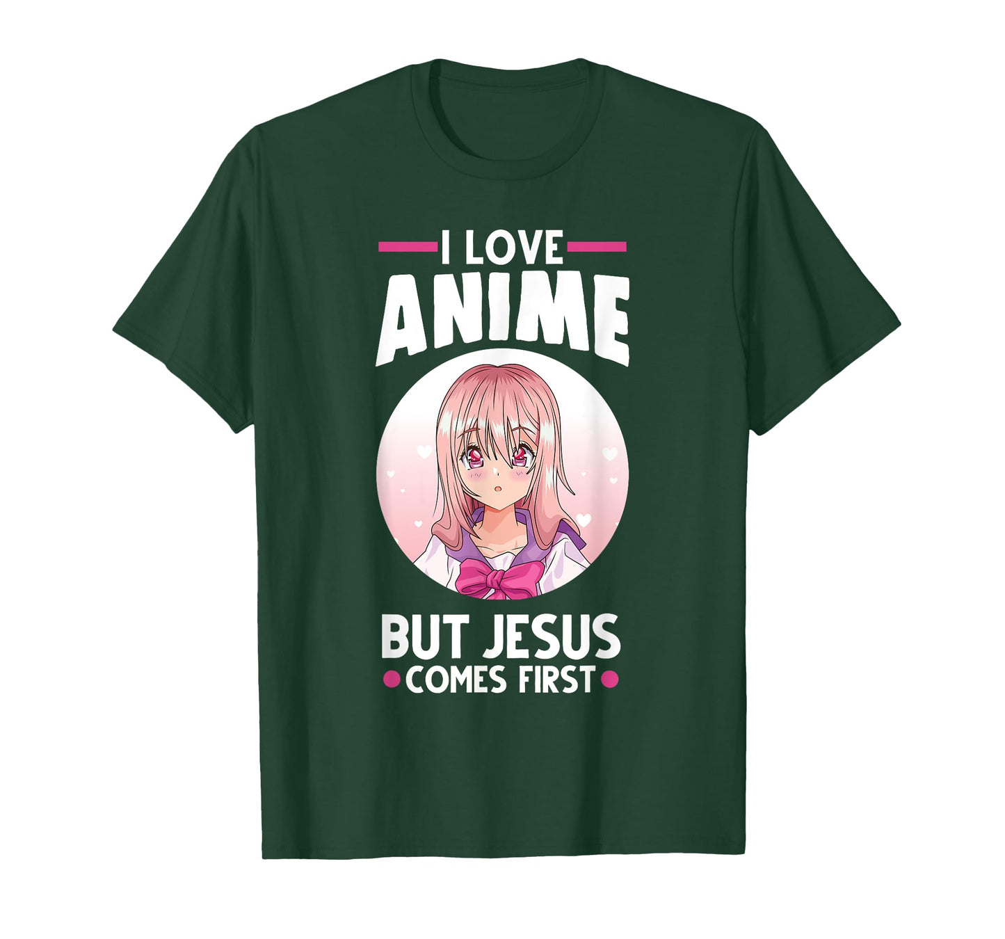 I Love Anime But Jesus Comes First Anime T-Shirt