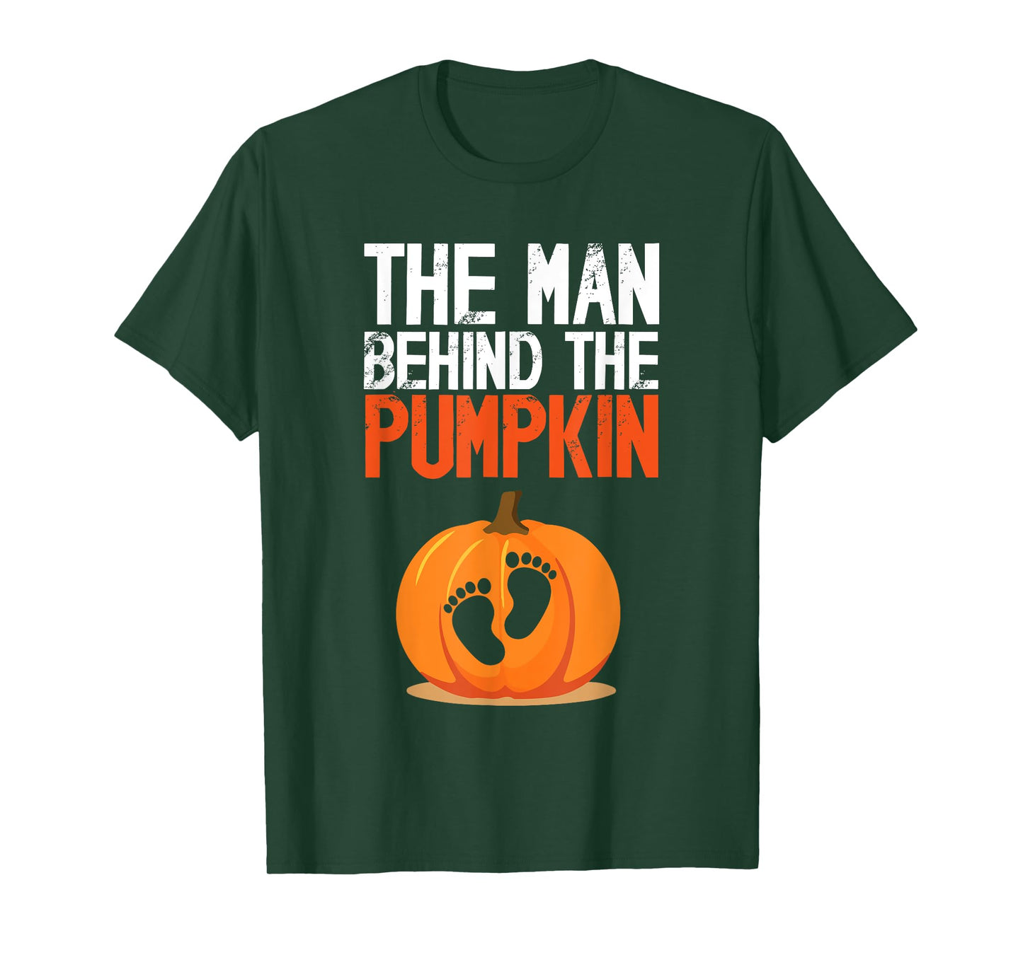 Halloween Man Behind The Pumpkin Cute Pregnancy Announcement T-Shirt