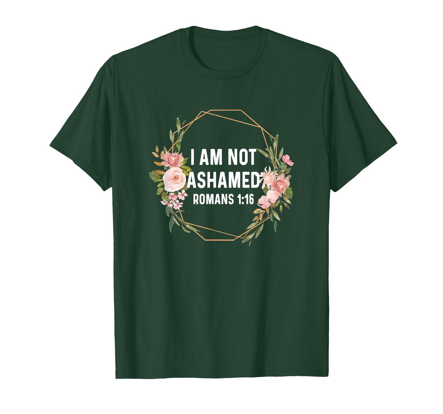 Romans 1:16 1 16 God Jesus Religious Quote Christian T-Shirt