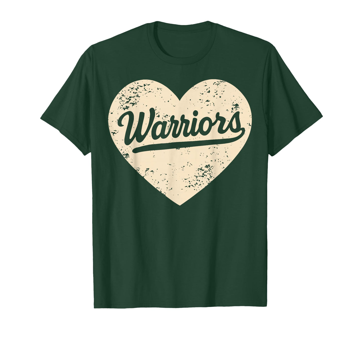 Vintage Warriors Heart for Men Women Kid Boy Girl T-Shirt