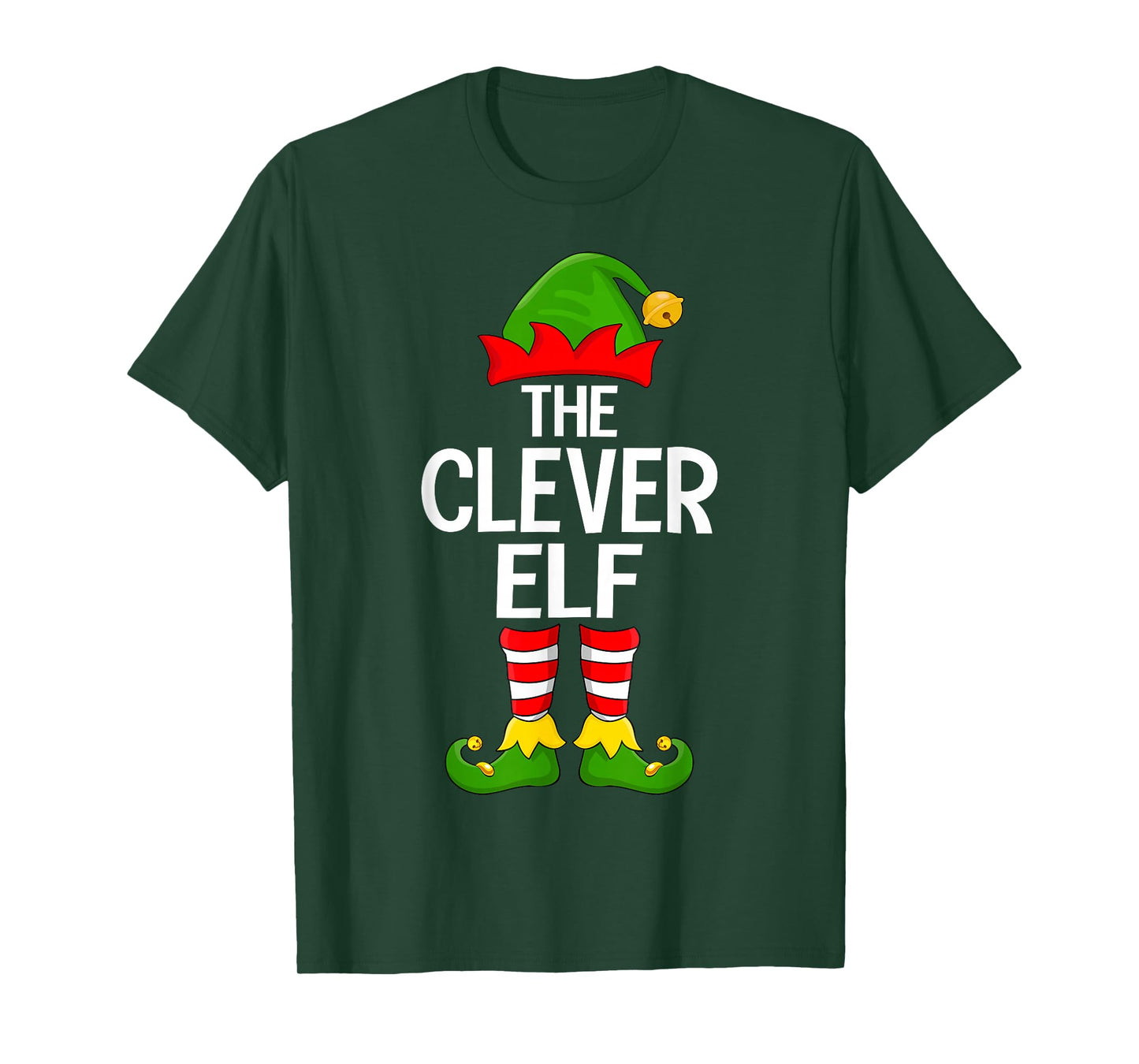 Clever Elf Xmas Matching Family Elf Squad Christmas T-Shirt