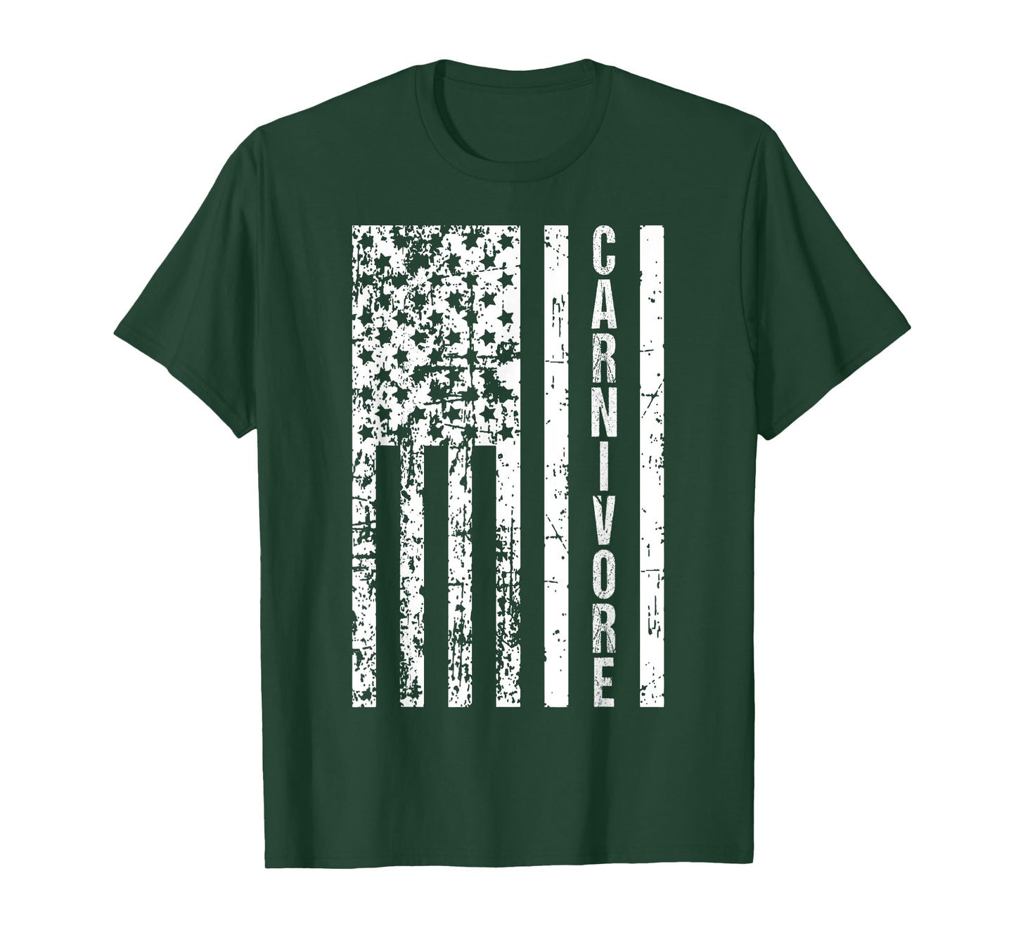 American Flag Carnivore Diet Meat Eater T-Shirt