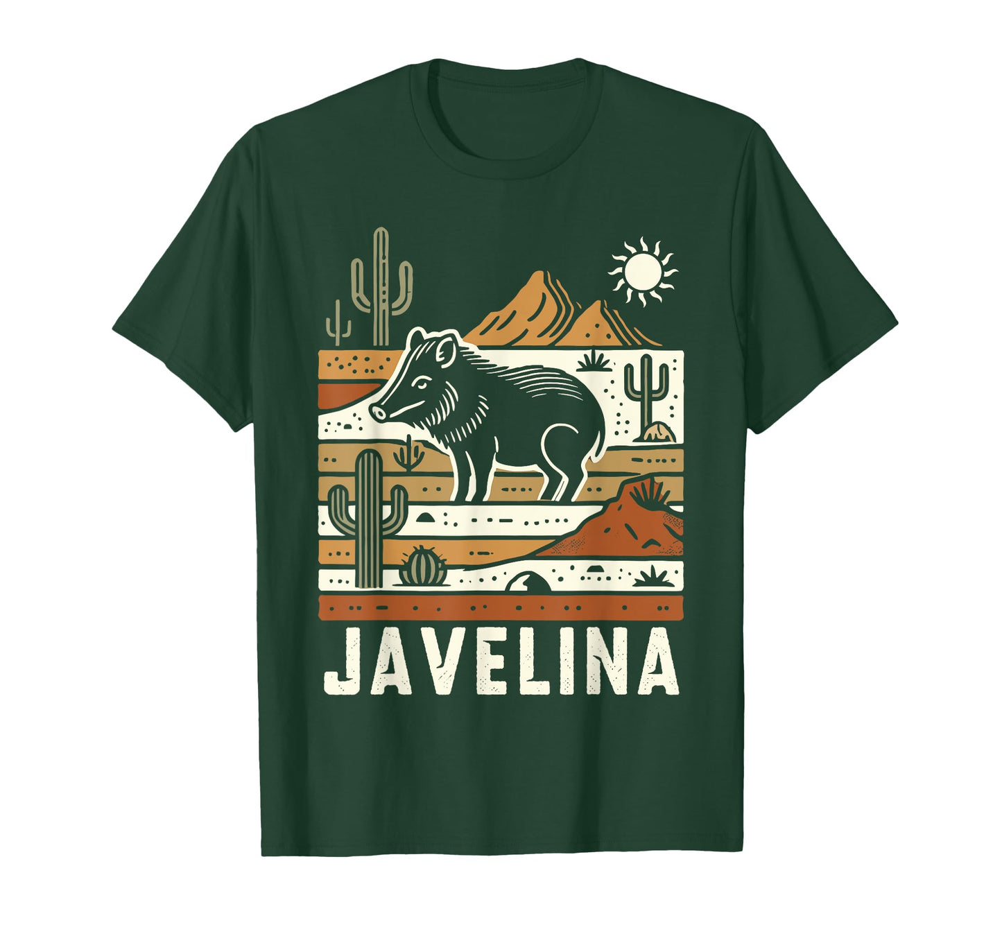 Javelina in Desert Landscape, Javelina T-Shirt