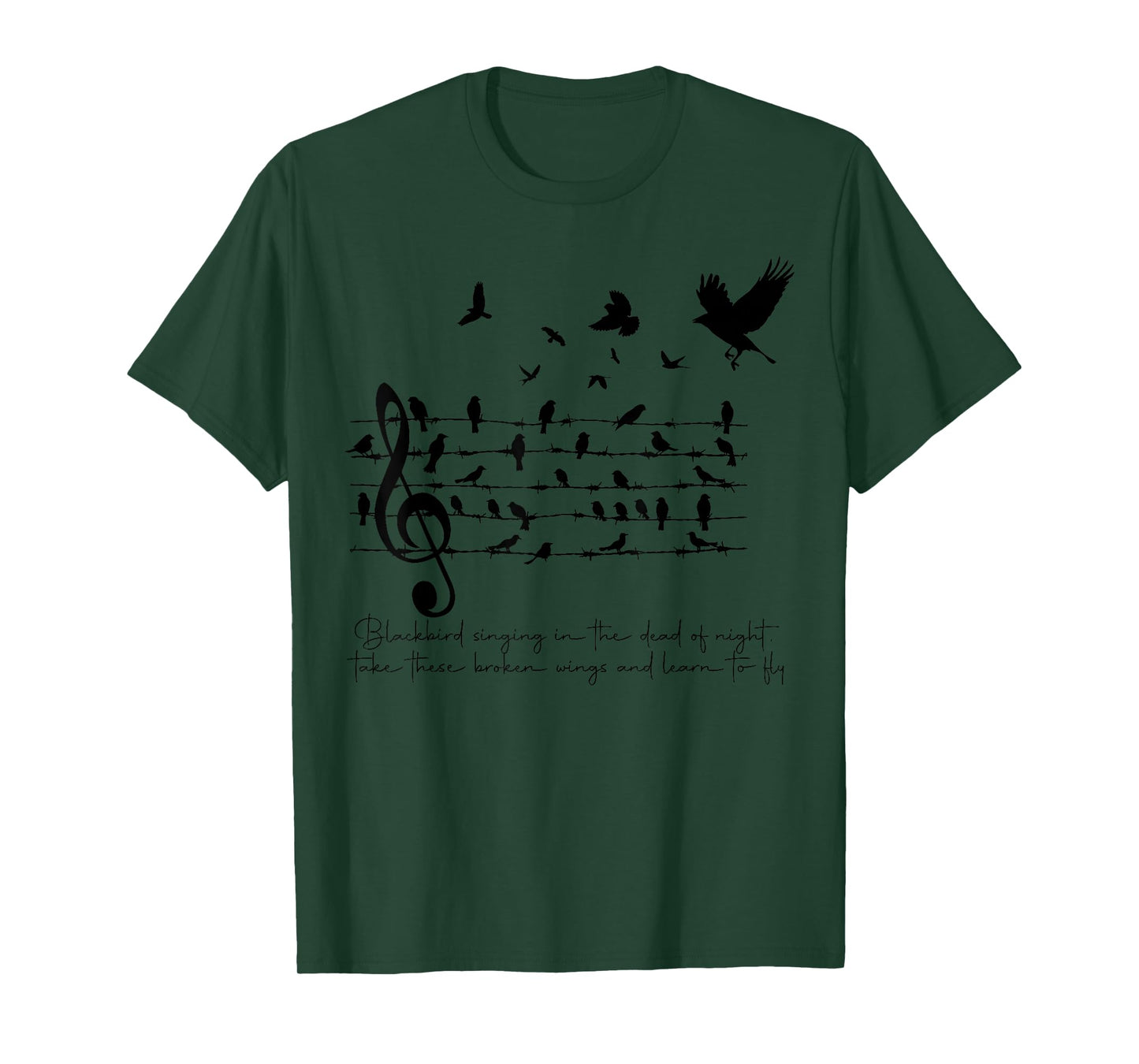 Blackbird Singing In the Dead of Night. T-Shirt