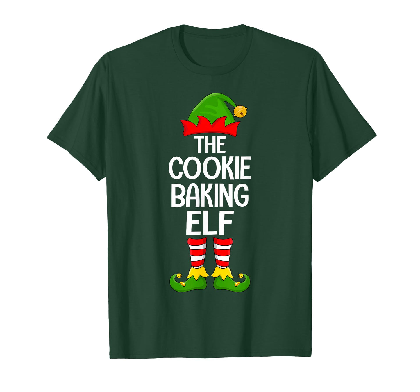Cookie Baking Elf Xmas Matching Family Elf Squad Christmas T-Shirt