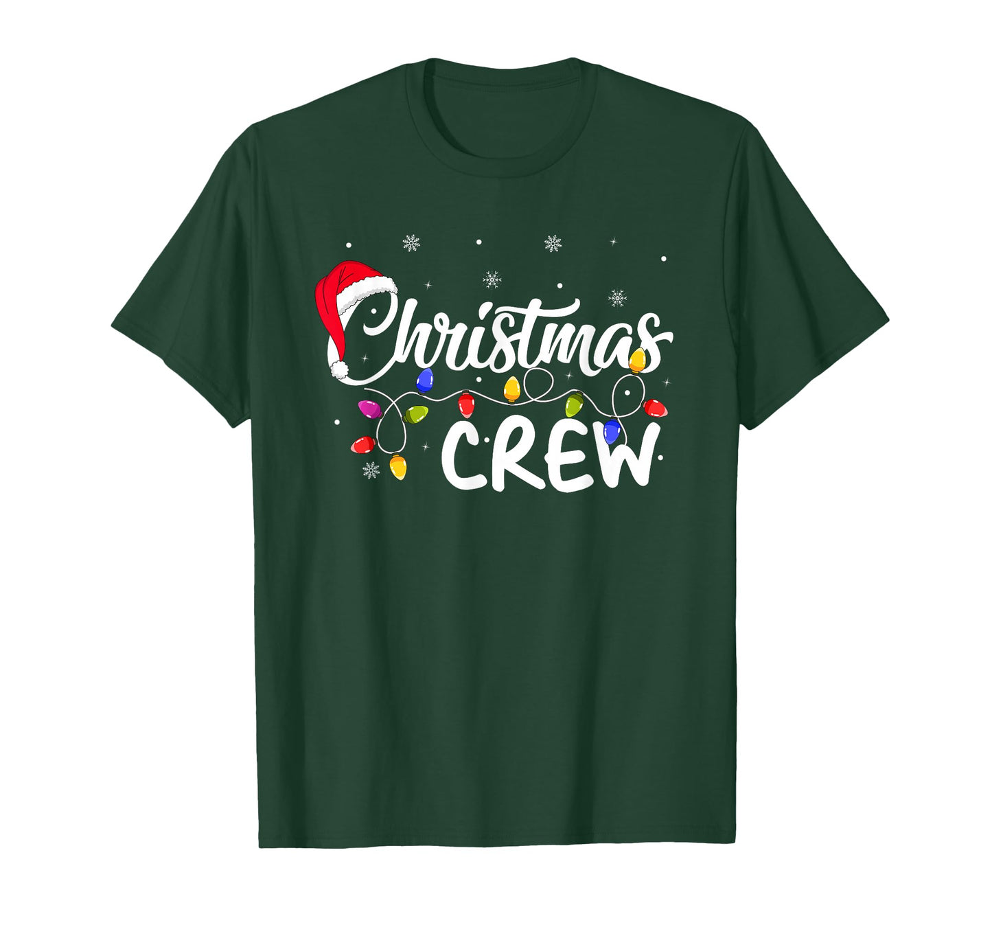 Christmas Crew Matching Family Group Holiday Santa Xmas T-Shirt