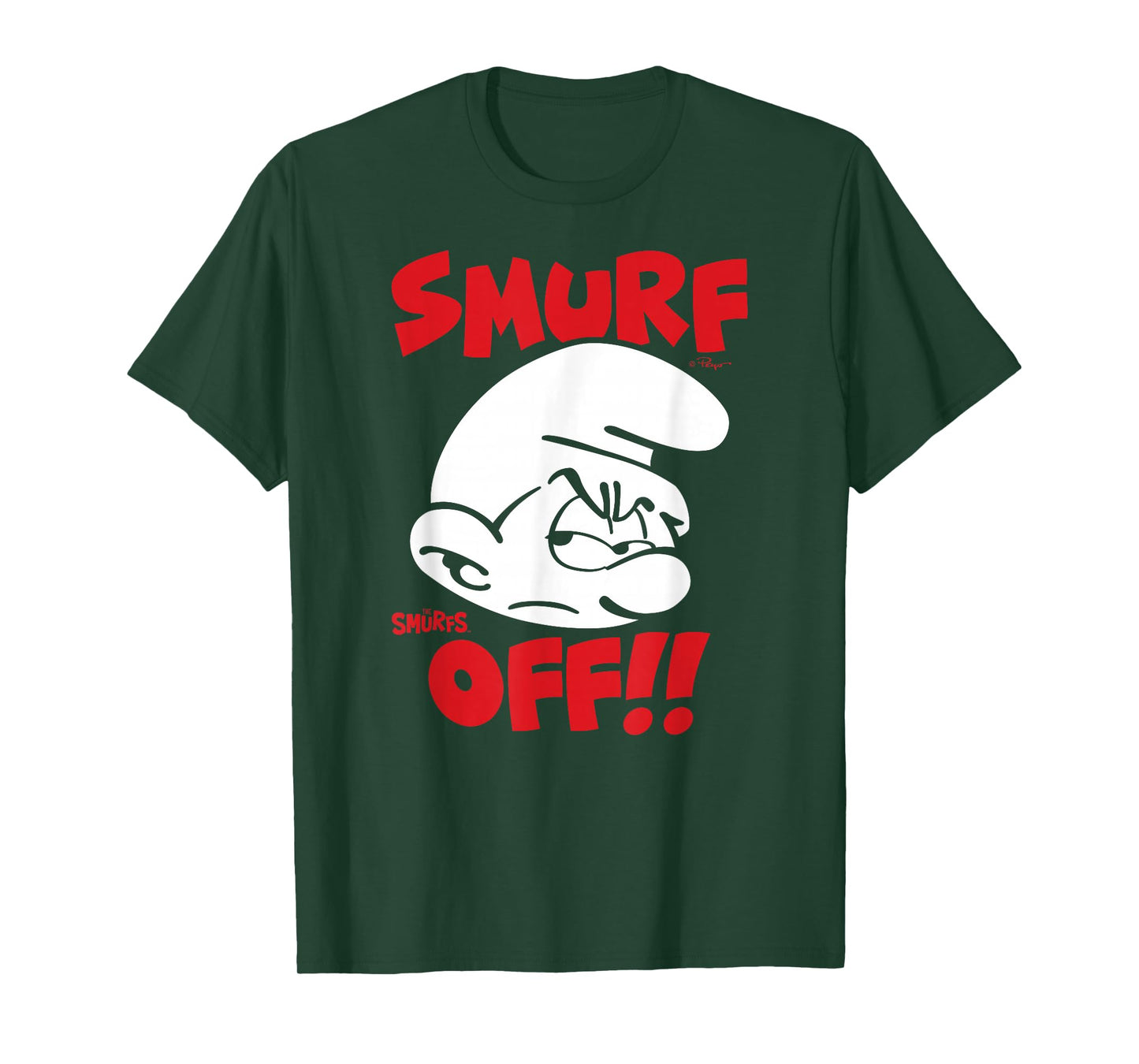 The Smurfs Smurf Off! Grouchy Smurf Retro Cartoon T-Shirt