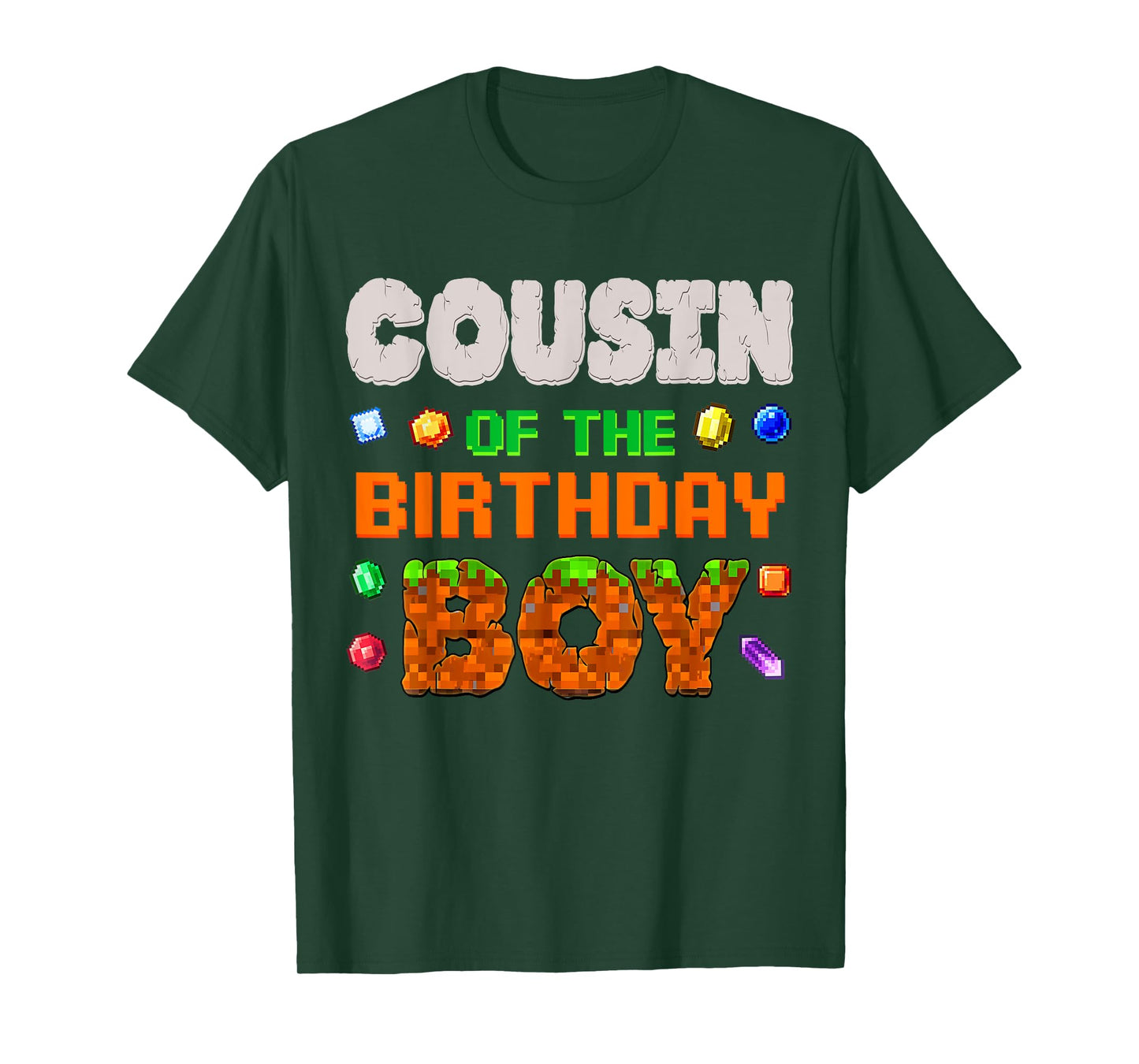 Cousin Of The Birthday Boy Video Game Pixel Number Gamer T-Shirt