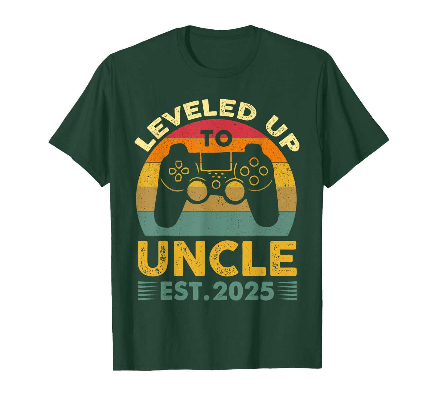 I Leveled Up to Uncle 2025 I'm Going to Be Uncle 2025 Gamer T-Shirt