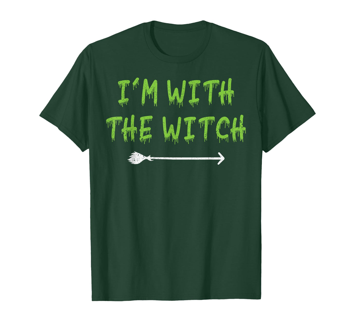 I'm with The Witch Halloween Couples Matching Party Costumes T-Shirt