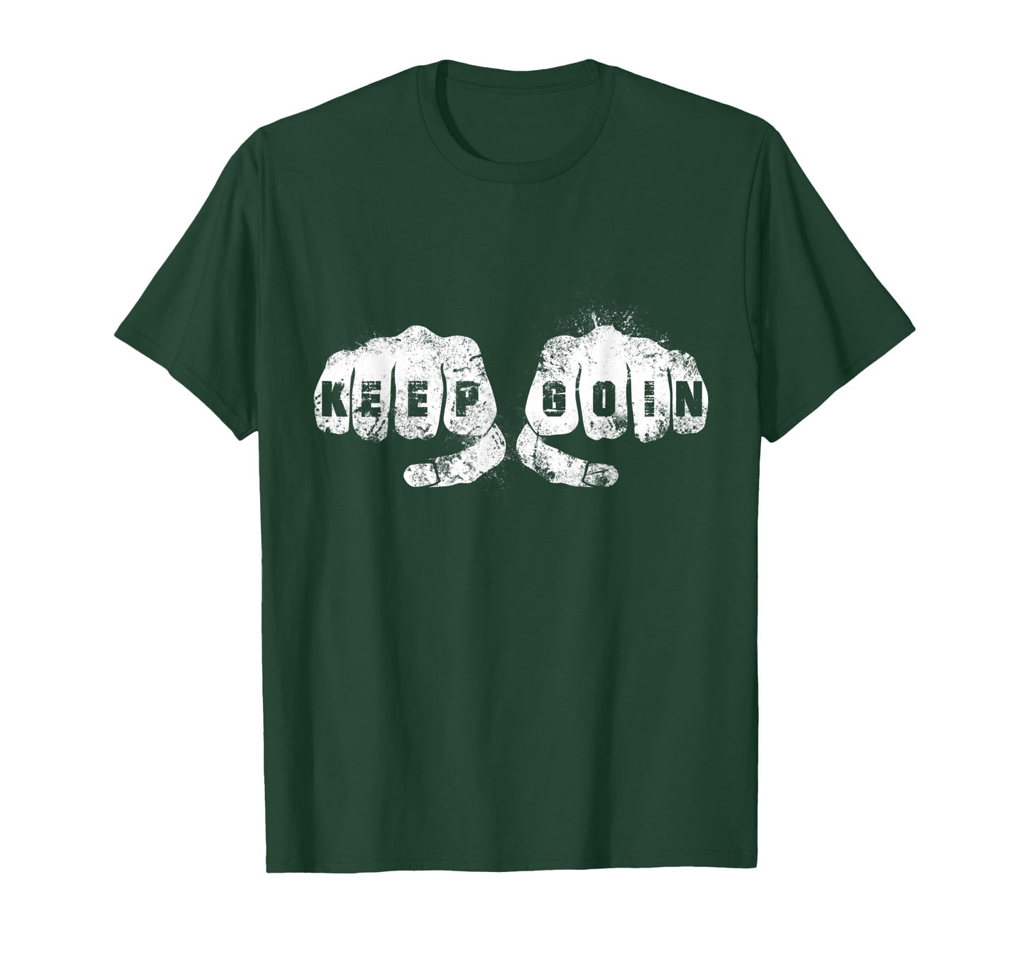 KEEP GOIN and Keep on Going UP Knuckle Hand Academy Vintage T-Shirt