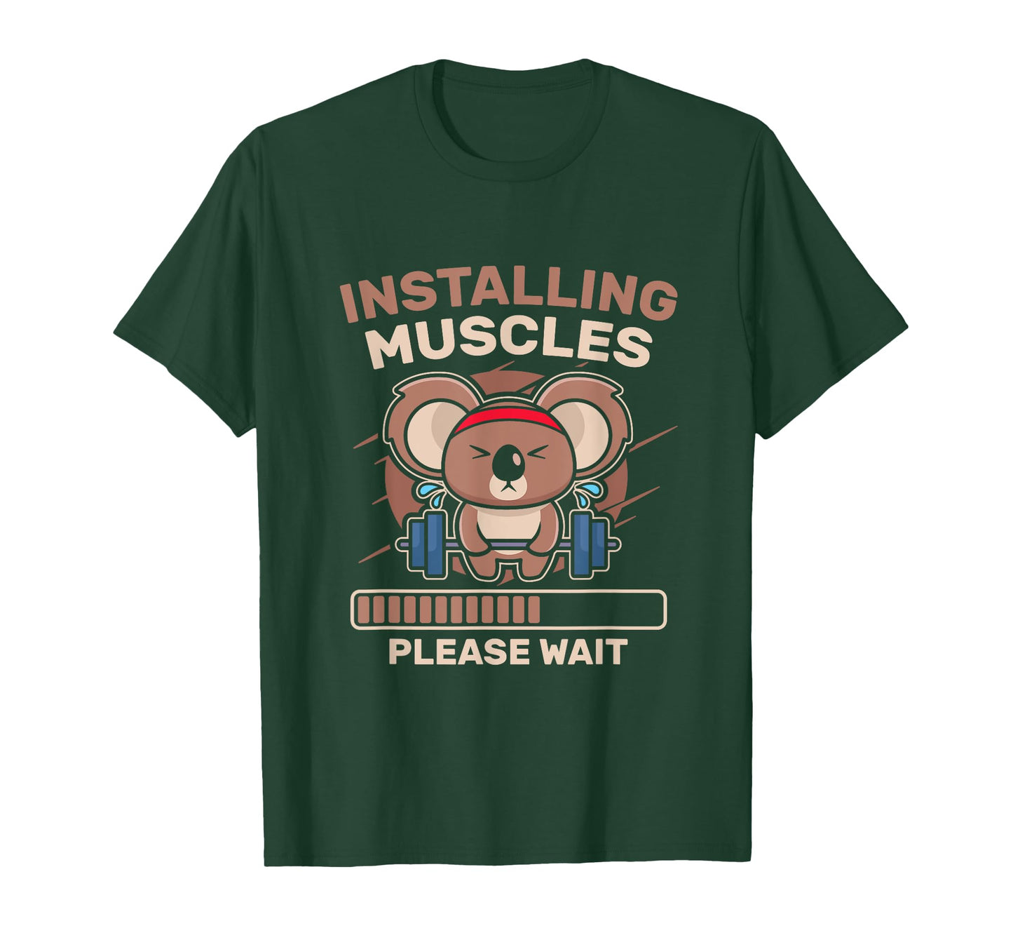 Installing Muscles Funny Gym Workout T-Shirt