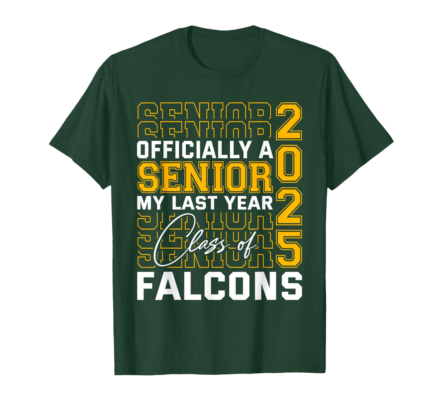 Fairfield Falcons Officially a Senior Class of 2025 HS T-Shirt