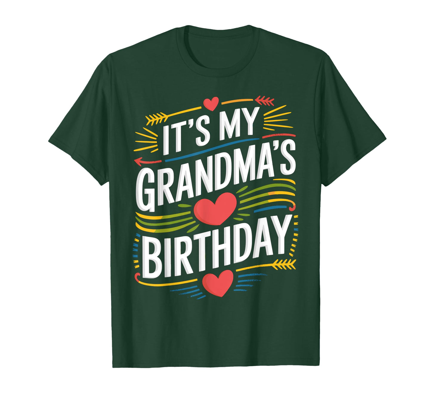 It's My grandma's Birthday Boho Nostalgia Design Women Kids T-Shirt