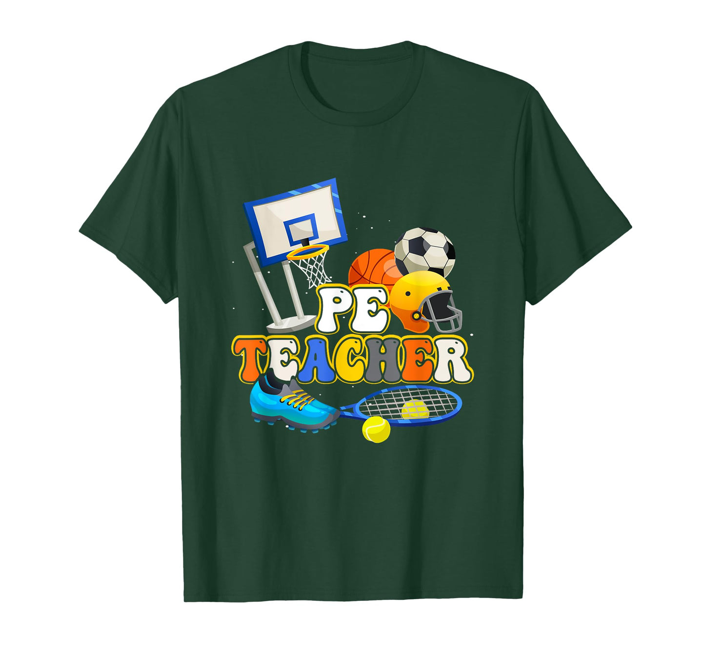Pe Teacher Physical Educations Teacher Soccer Basketball T-Shirt