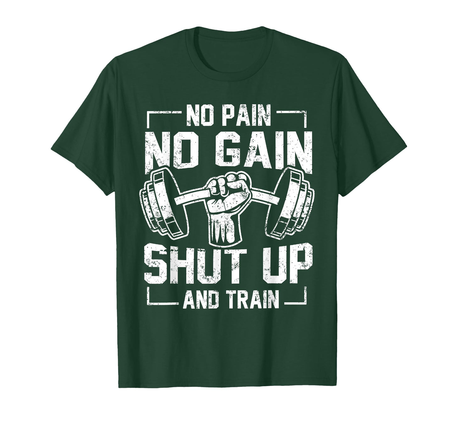 No Pain No Gain Funny Gym Workout Fitness Coach Trainer T-Shirt