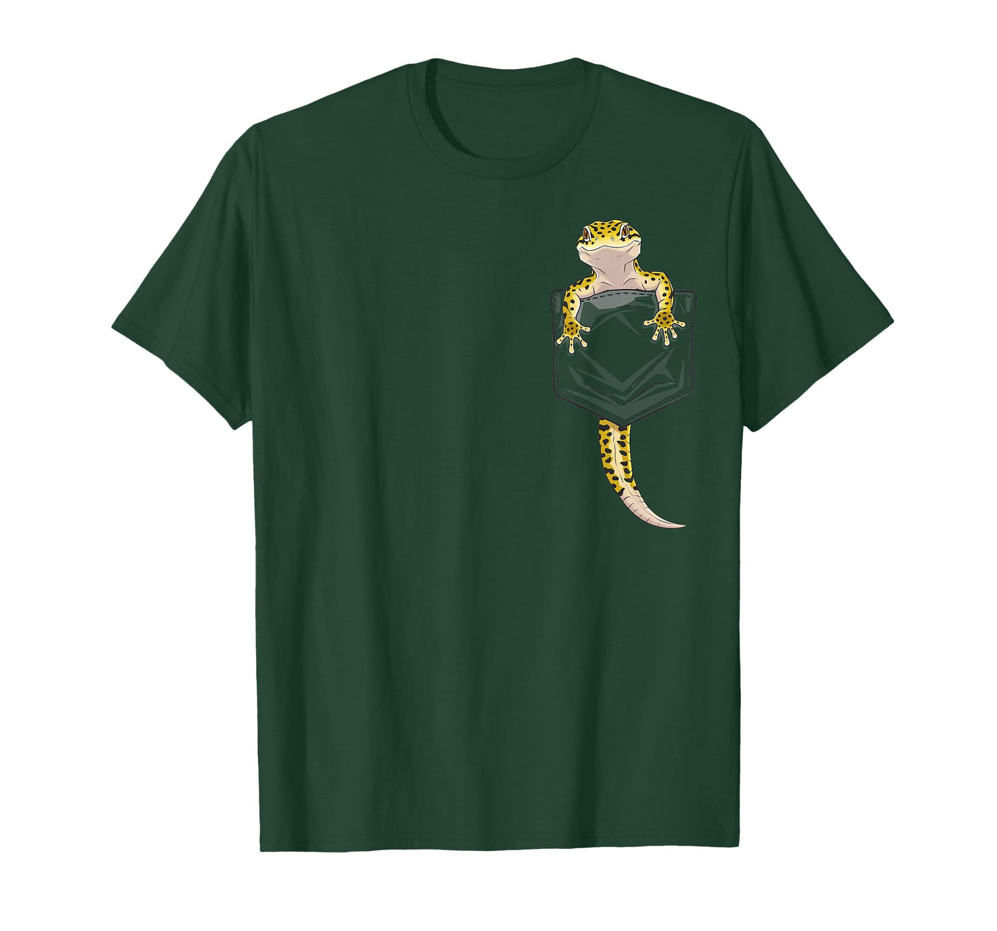 Cute Lizard Reptile Leopard Gecko Pocket Gifts Men Women Kid T-Shirt
