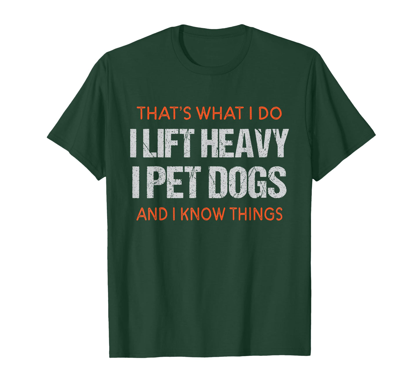 Funny Gym Workout Weightlifting Humor | Lift Heavy Pet Dogs T-Shirt