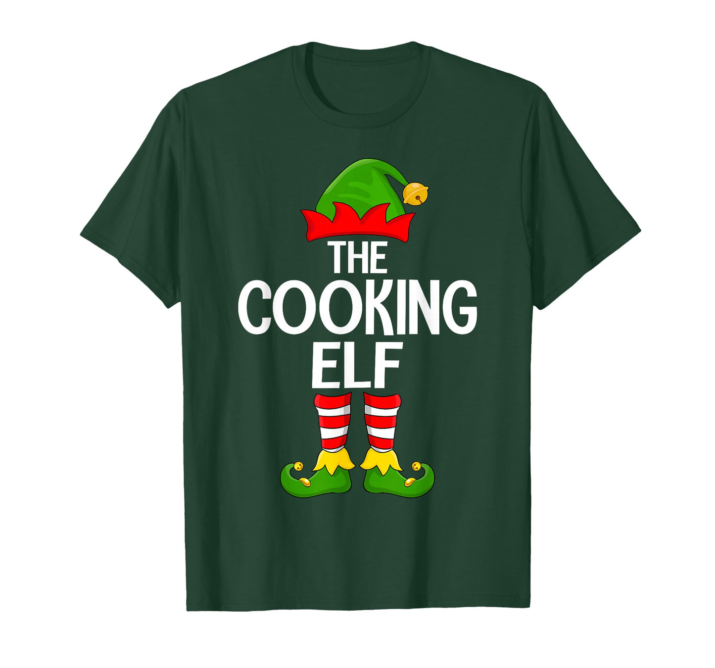 Cooking Elf Xmas Matching Family Elf Squad Christmas T-Shirt