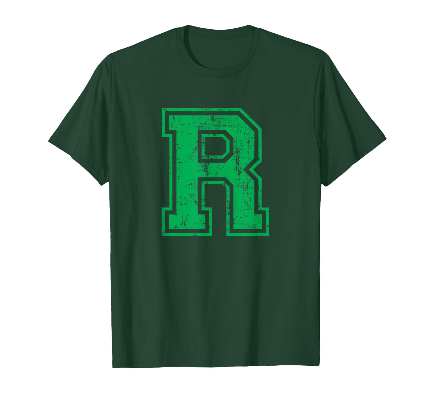 Letter R Uppercase Alphabet Initial Classic School College T-Shirt