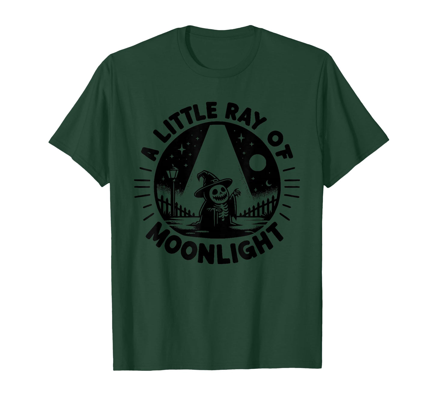 Cute Witch Halloween Ray of Moonlight T-Shirt