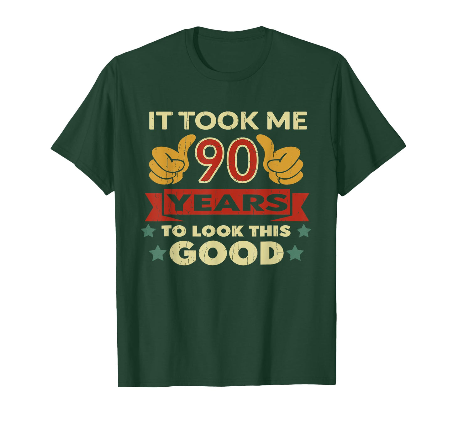 It Took Me 90 Years Vintage 90th Birthday T-Shirt