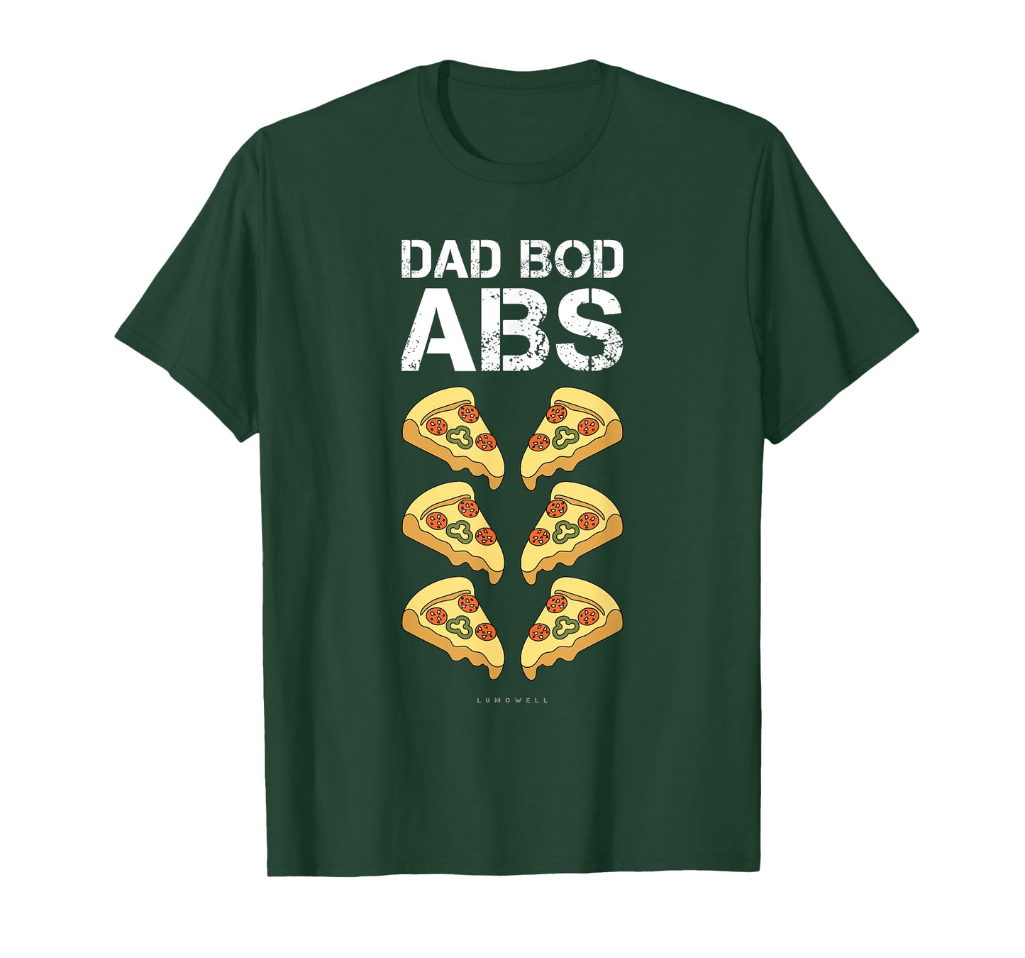 Mens Dad Bod ABS TShirt. Funny Pizza Six Pack Daddy Gym Gift Tee