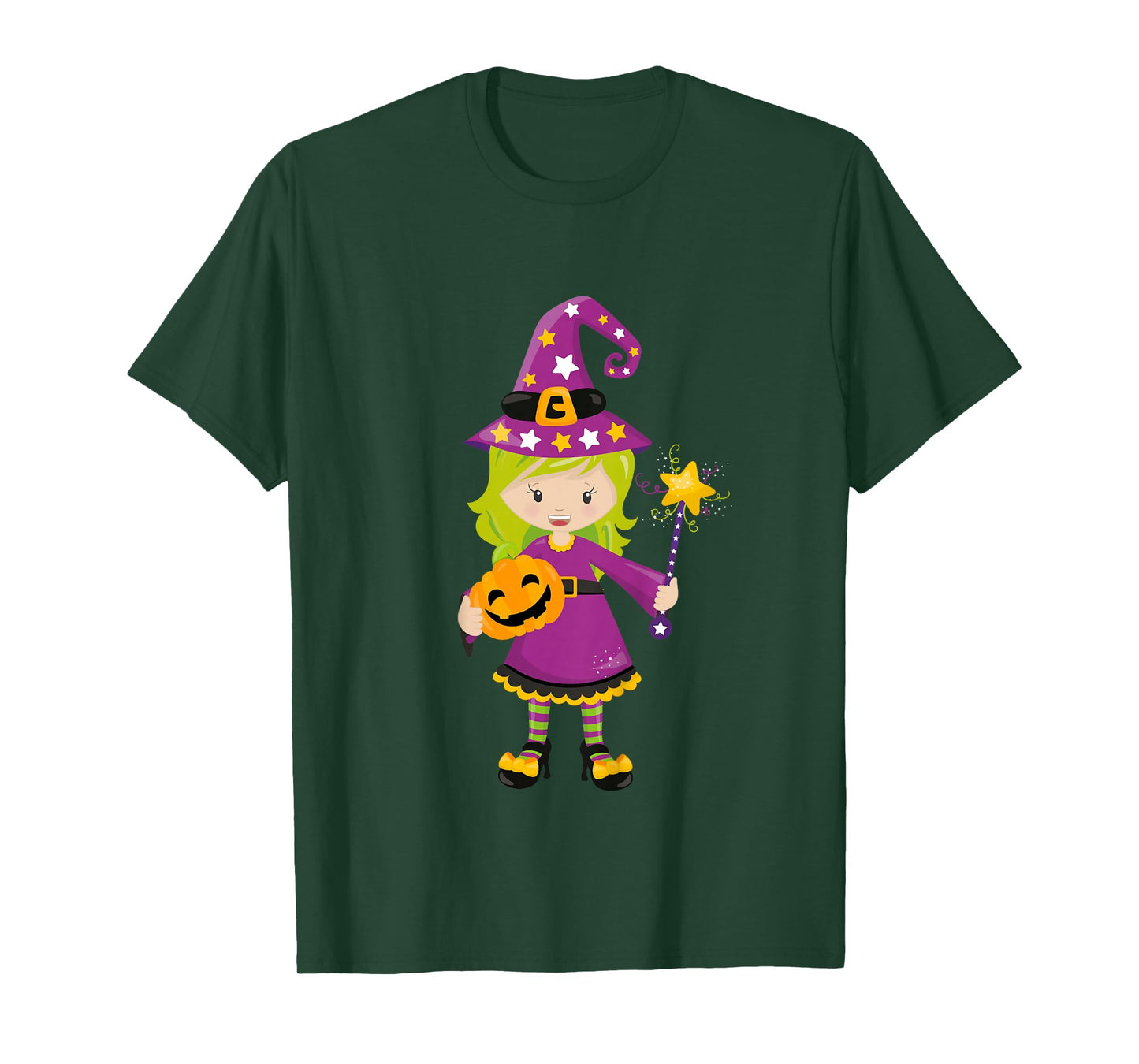 Girls Halloween Witch Shirt for Kids T-Shirt