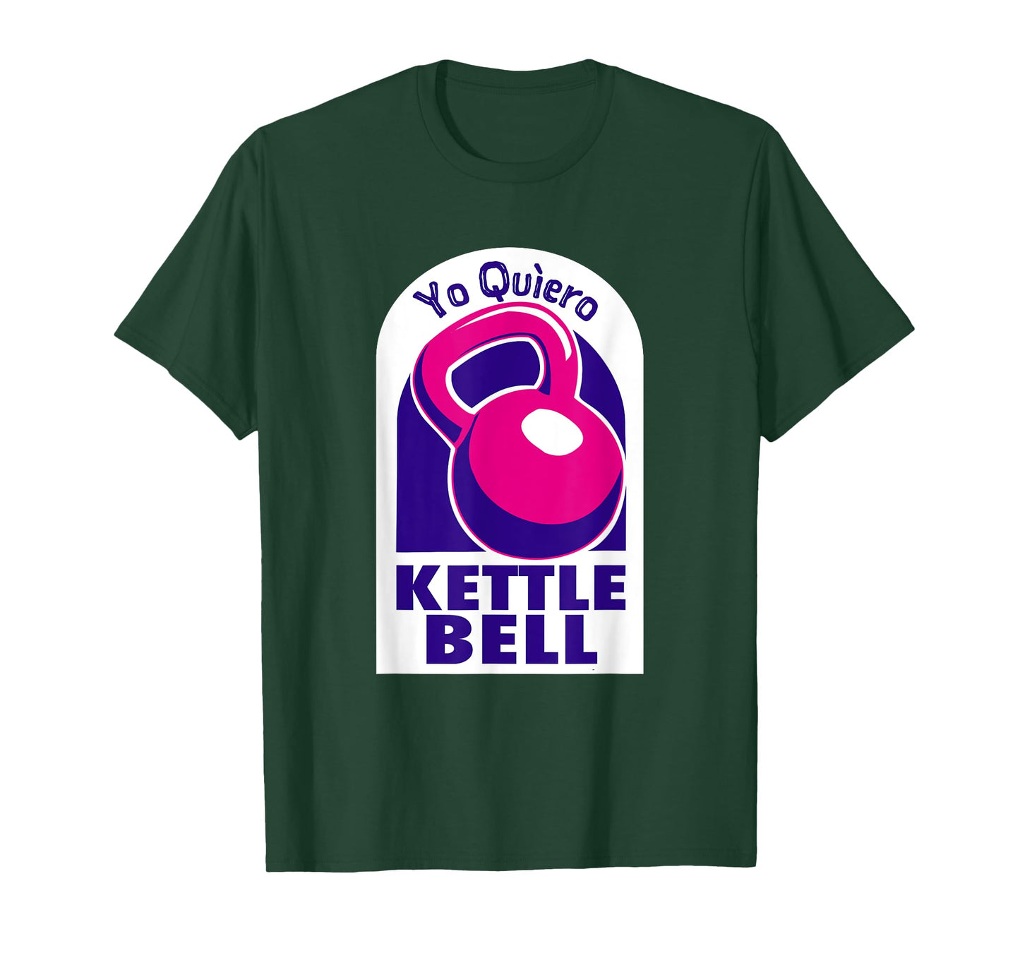 Kettlebell Workout Shirts and Tacos Kettlebell Yo Quiero Funny T-Shirt Black Small Classic Fit Short Sleeve Crew Neck T-Shirt