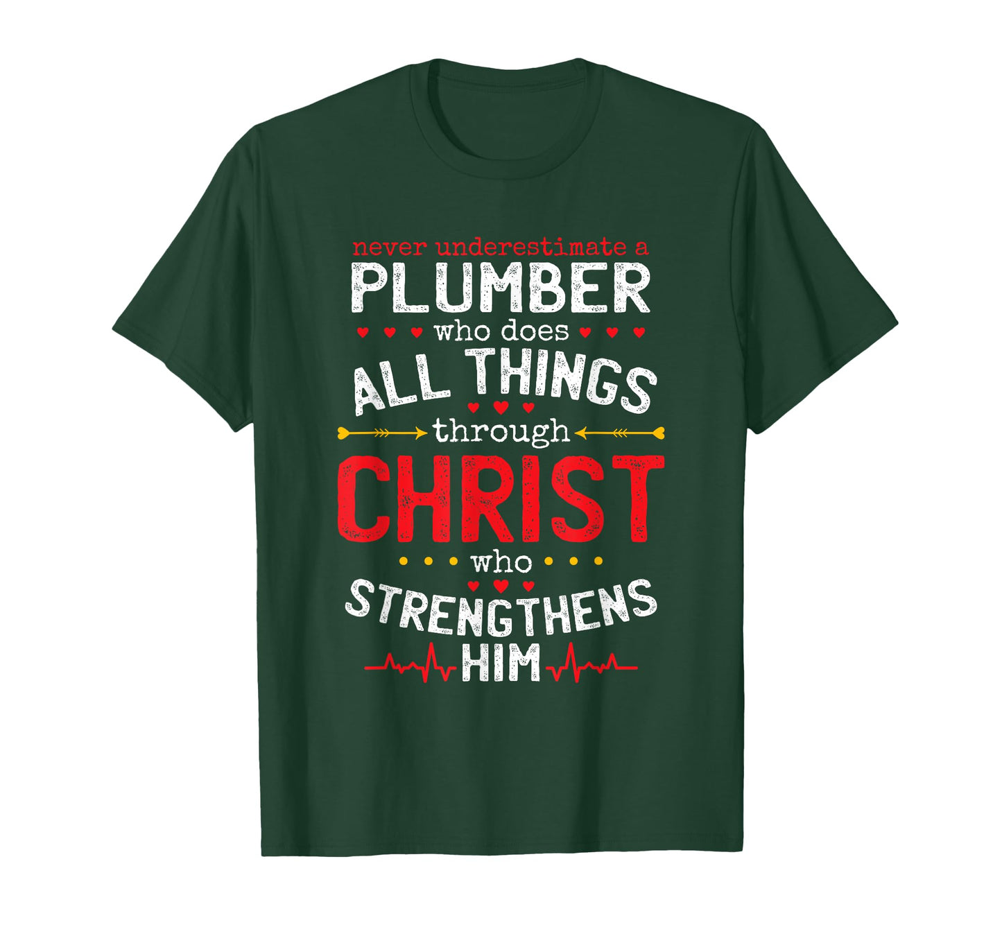 Christian Plumber And Christianity Plumbing Fitter T-Shirt