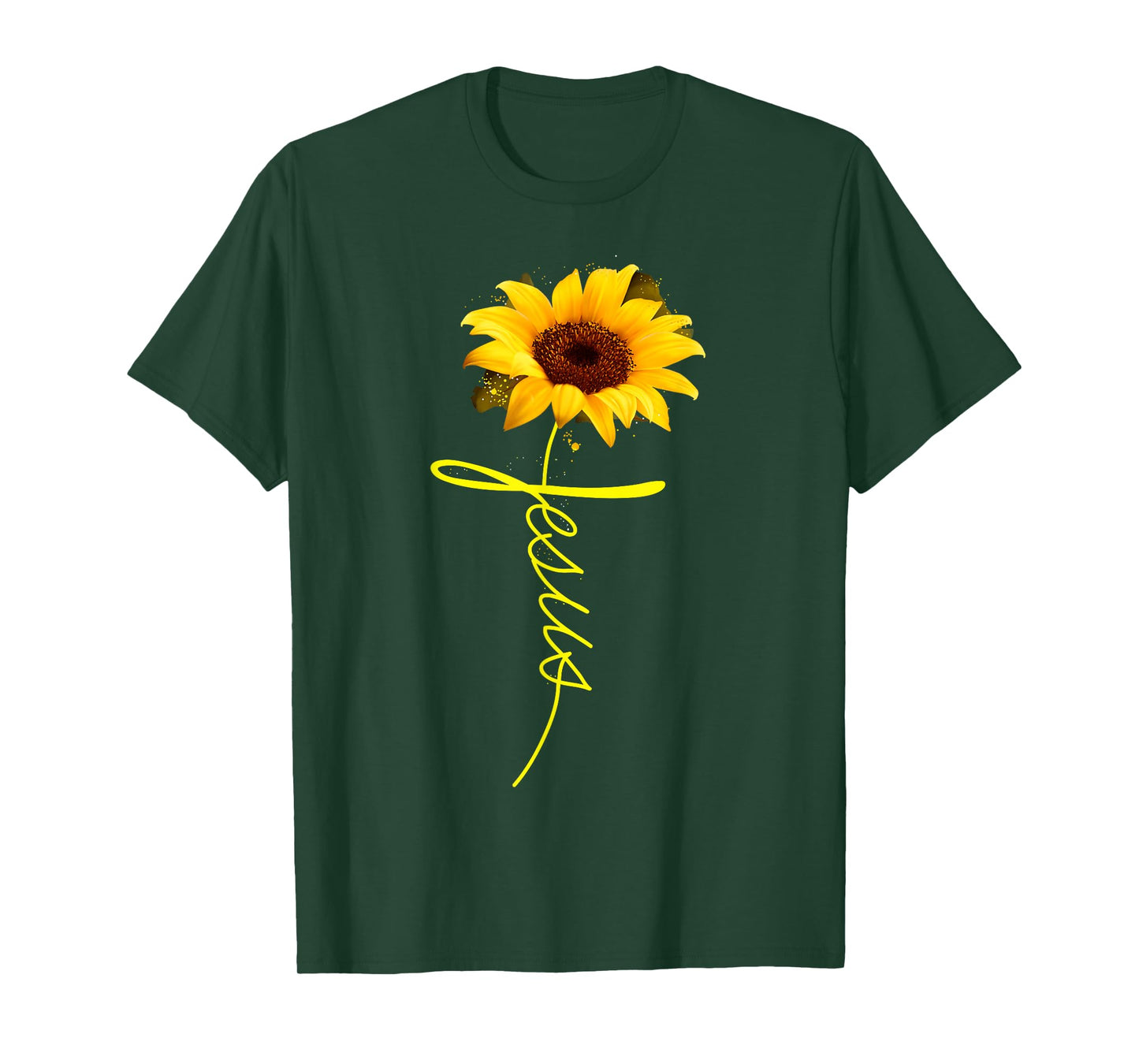 Jesus Sunflower T-shirt Christian Gift T-Shirt T-Shirt