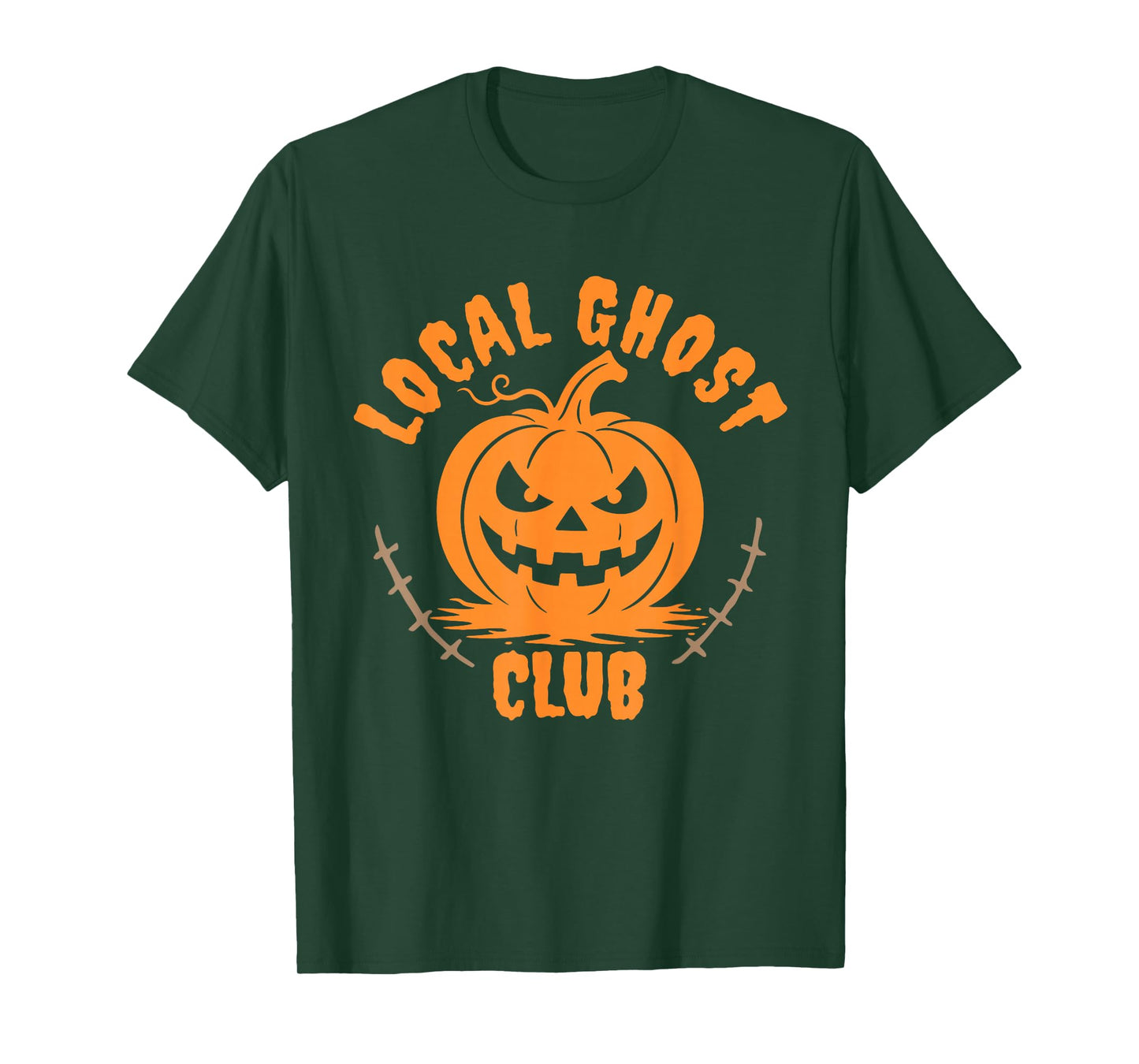 Local Ghost Club, Halloween Vibe, Pumpkin T-Shirt