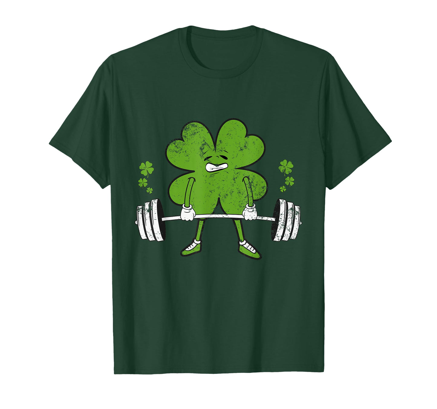 Lifting Shamrock St Patricks Day Fitness Gym Workout women T-Shirt
