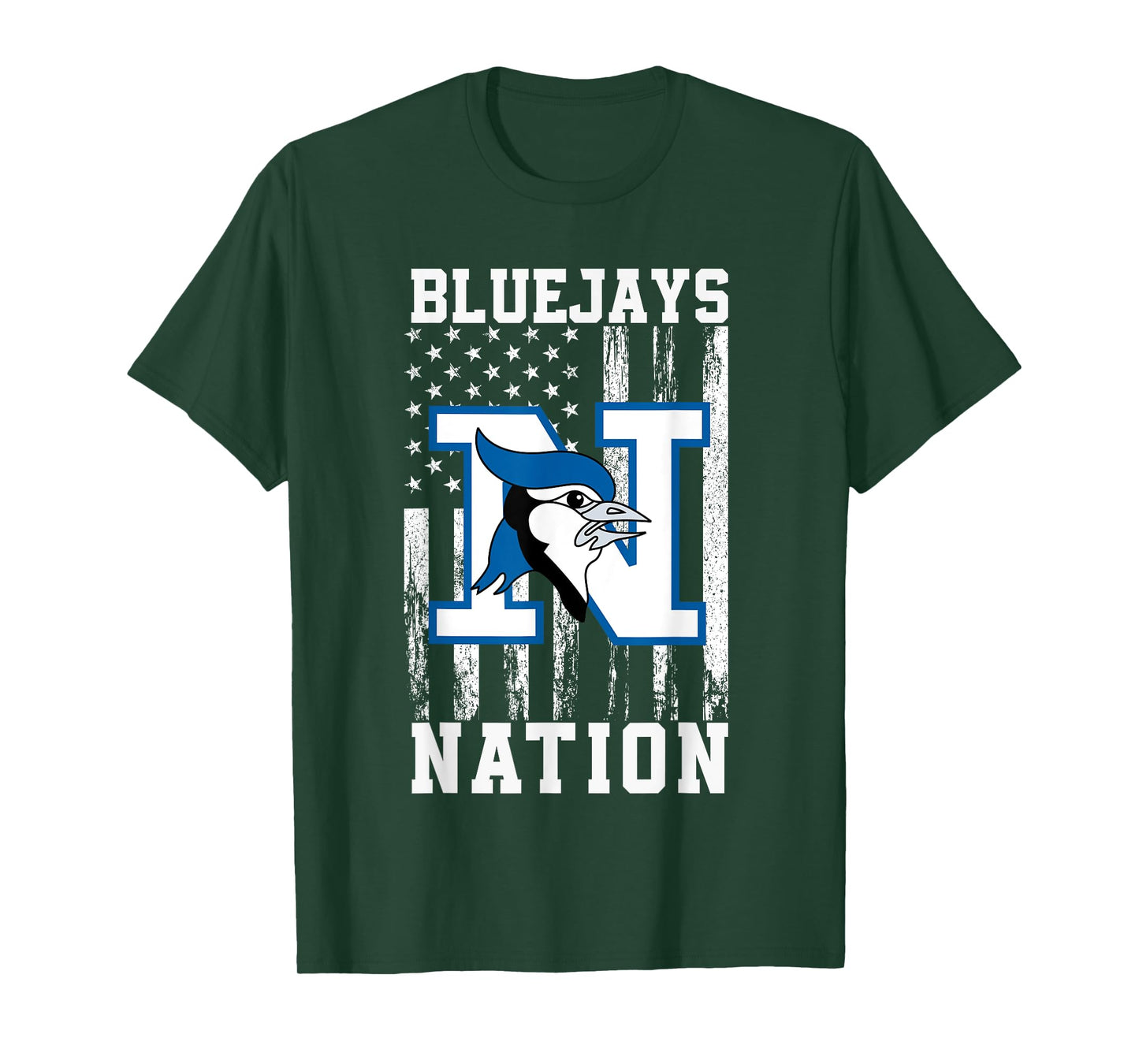 Needville Bluejays Logo Nation HS T-Shirt