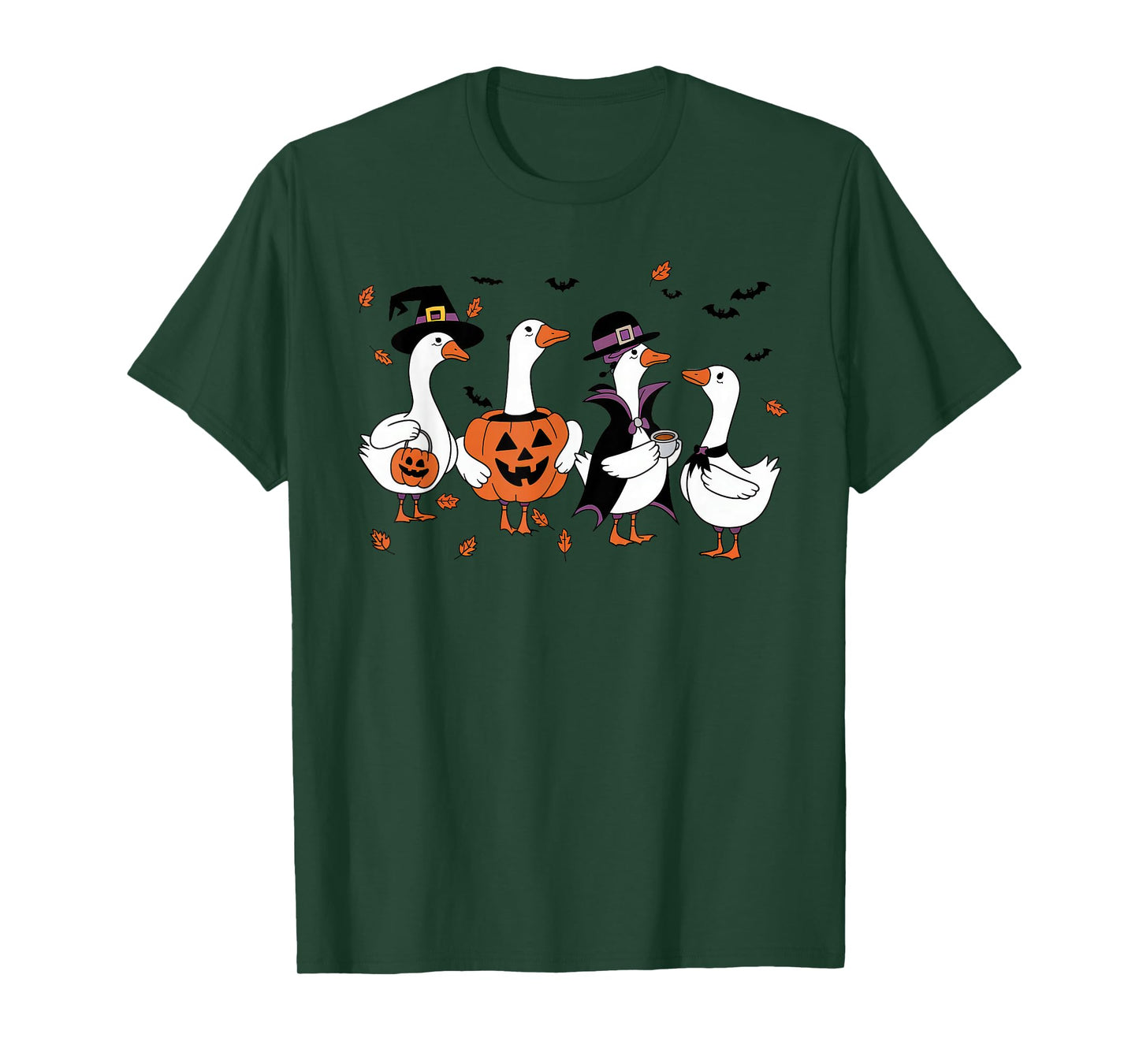 Halloween Tshirt Women Men Skeleton Witch Monster Party T-Shirt