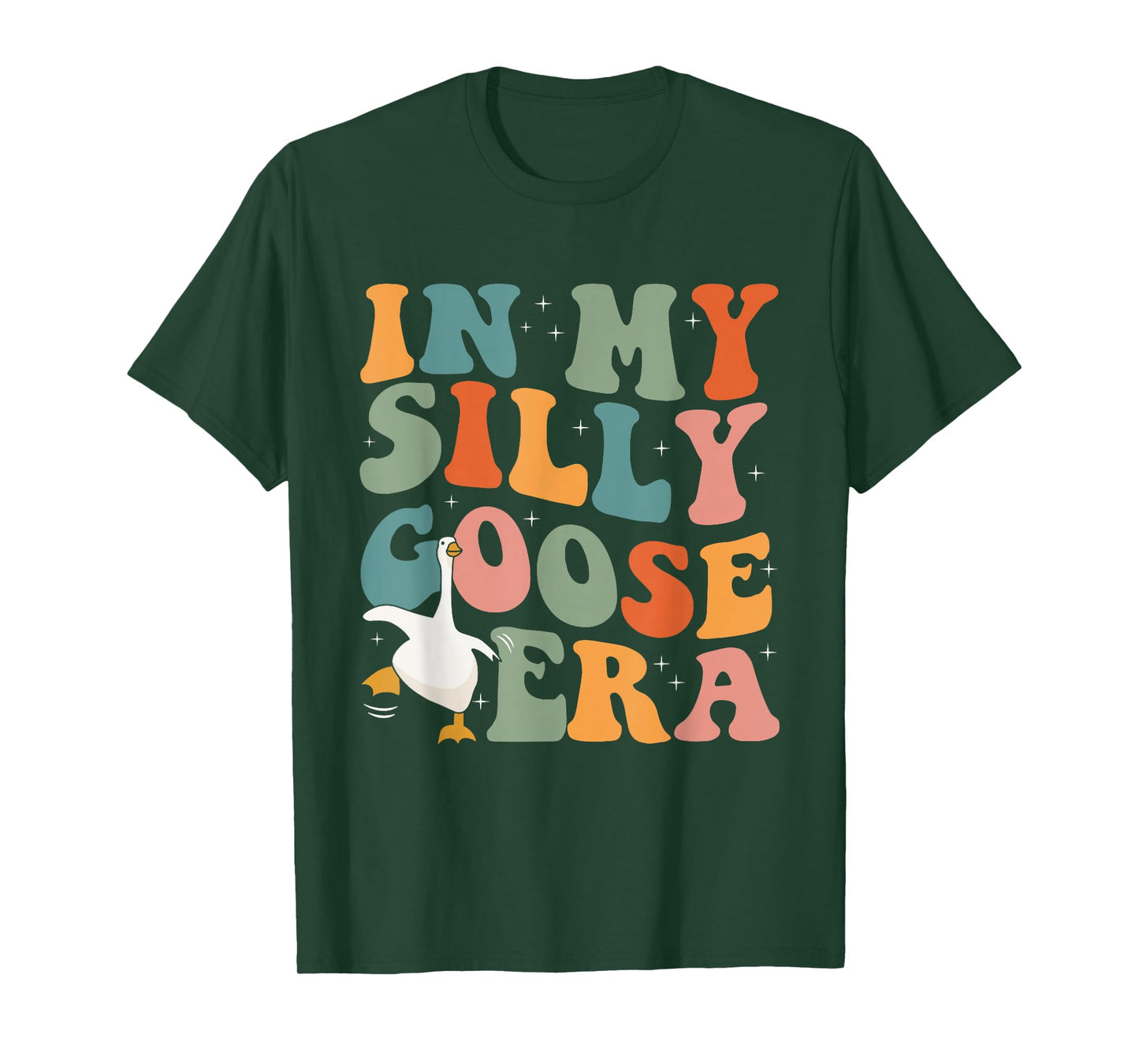 In My Silly Goose Era Funny Retro Silly Goose Men Women Kids T-Shirt