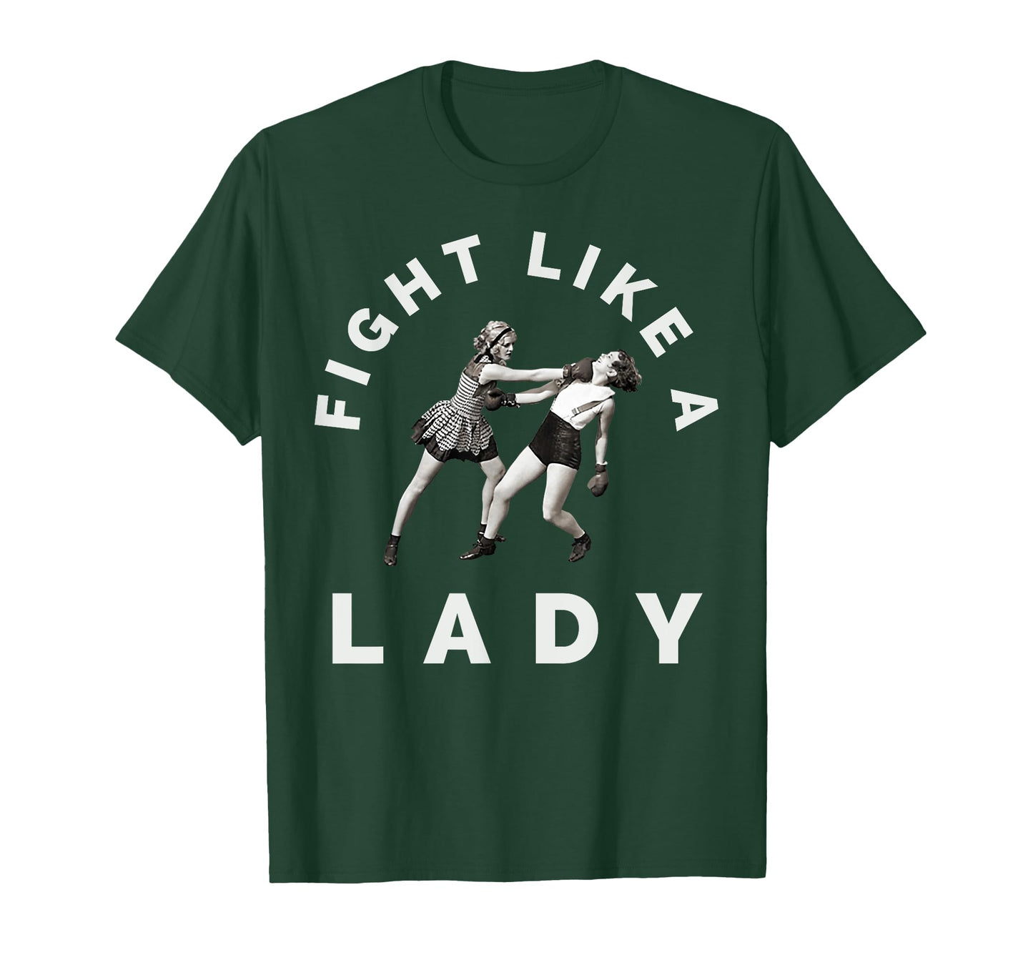 Fight Like A Lady Women's Boxing, Karate, Martial Arts & MMA T-Shirt