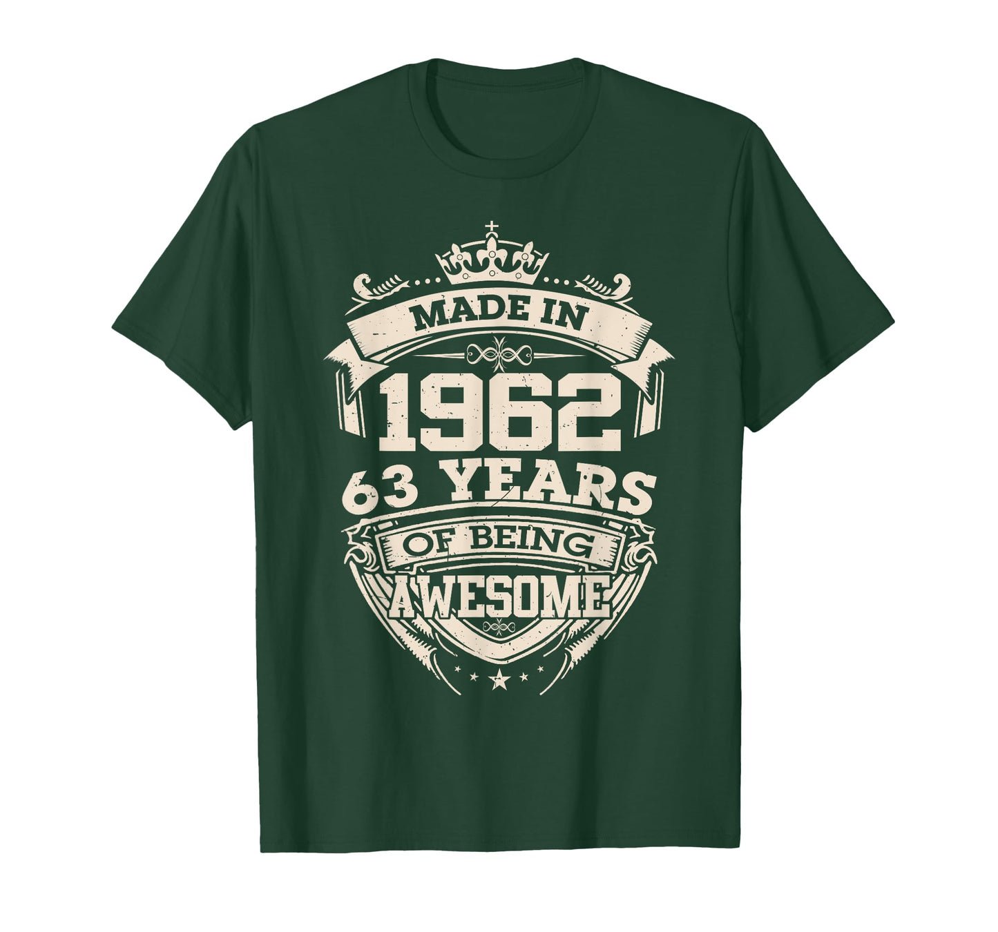 Made in 1962 63 Years of Being Awesome 63th Birthday Vintage T-Shirt