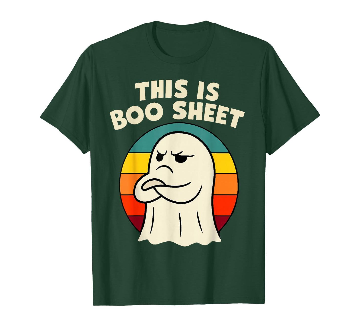 This is Boo Sheet Ghost Retro Halloween Costume Funny Humor T-Shirt