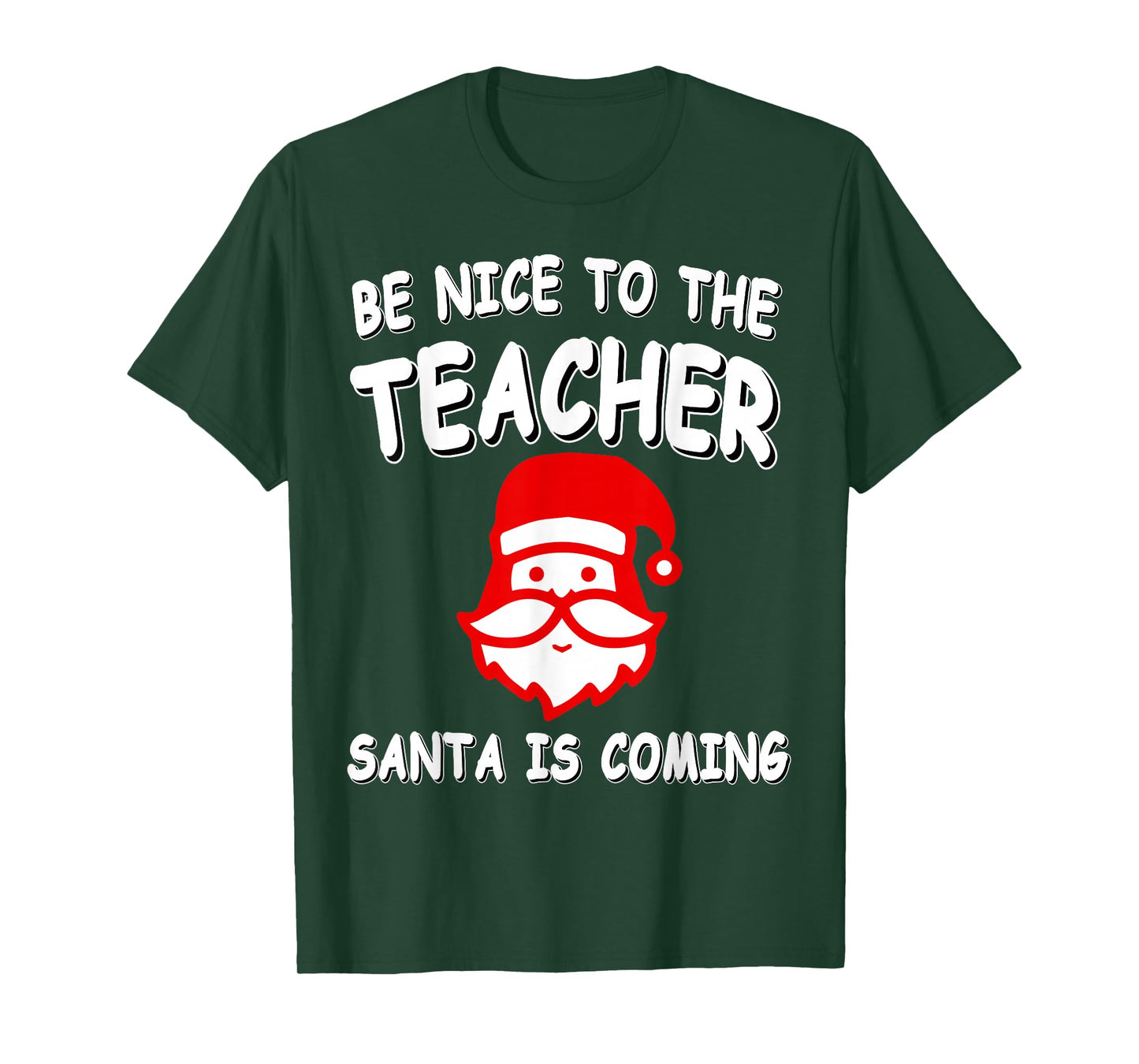 Respect Your Teacher Santa Claus Christmas Holiday Humor T-Shirt