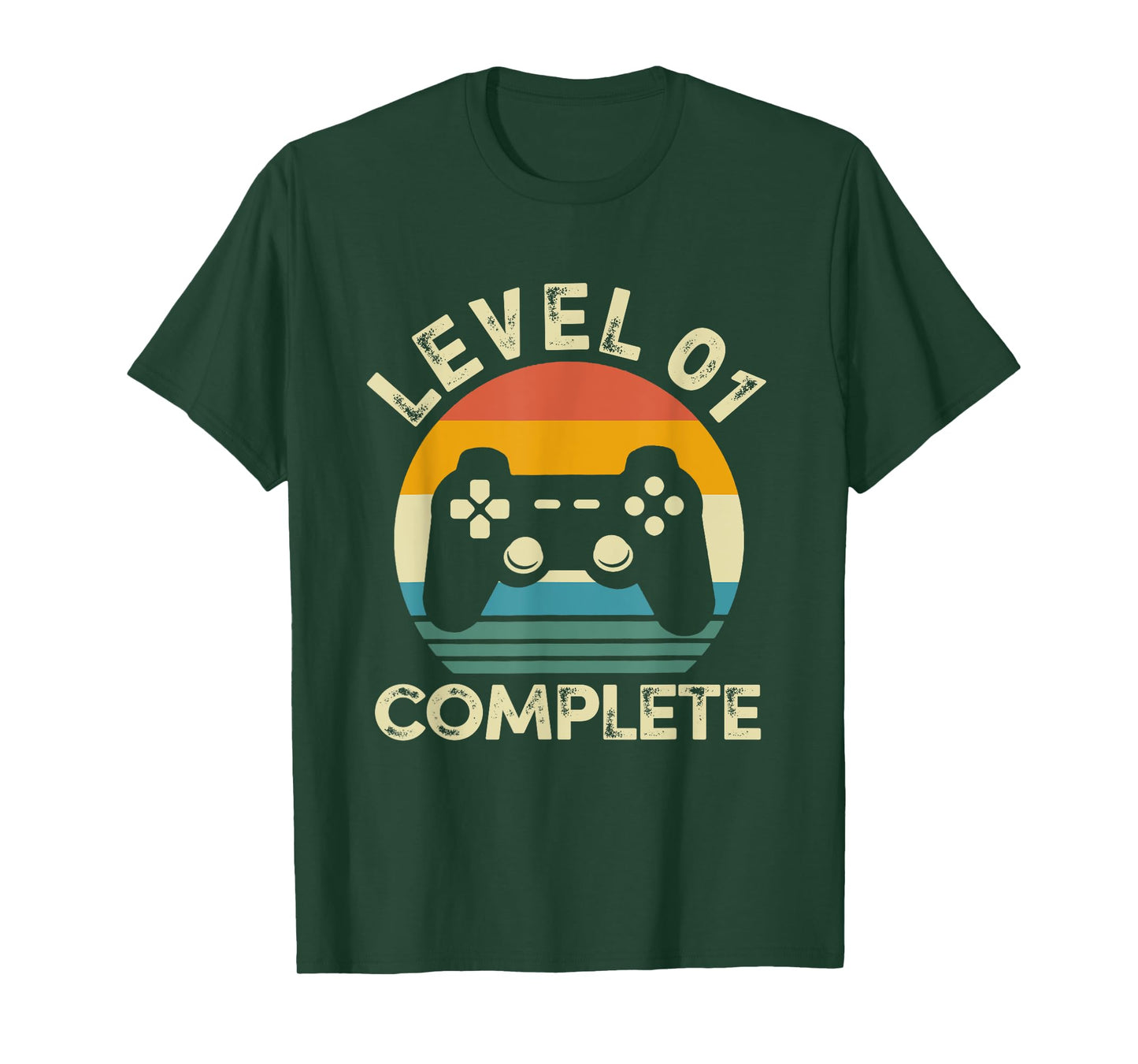 Vintage Level 01 Complete 1st Birthday 1 Year Old Video Game T-Shirt