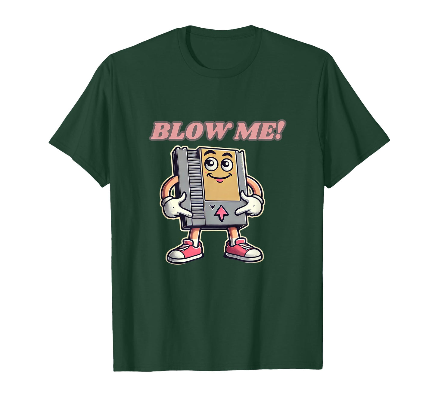 Blow Me Funny Retro Gamer T-Shirt