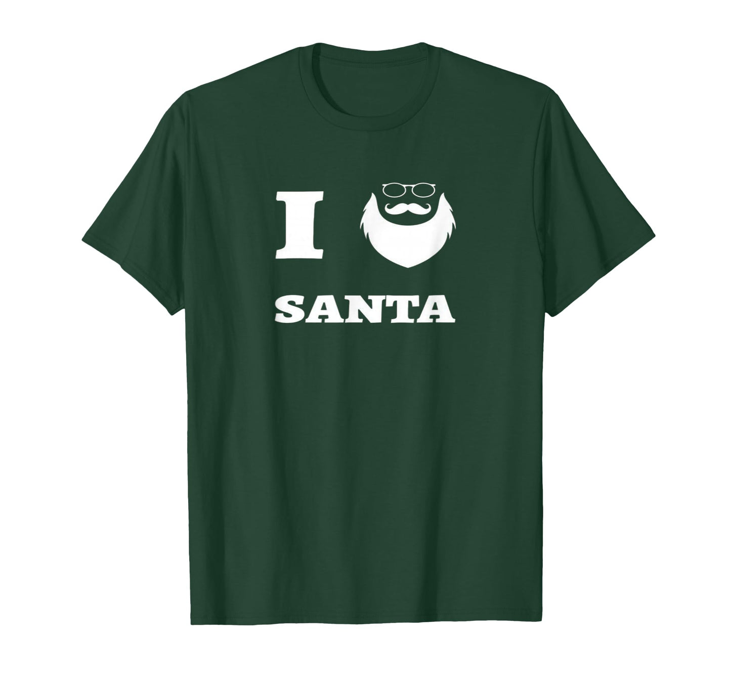 I Love Santa Christmas Design T-Shirt