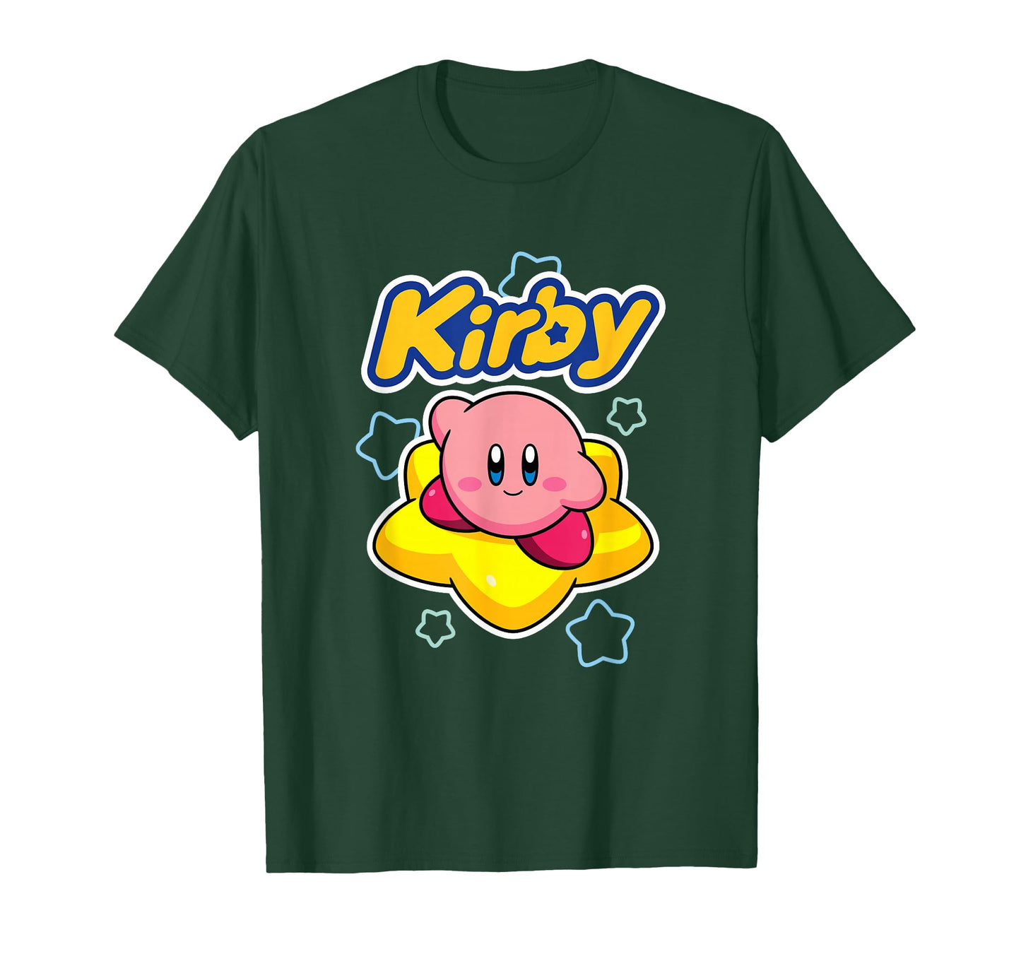 Kirby Nintendo Big Star Surfing Portrait T-Shirt