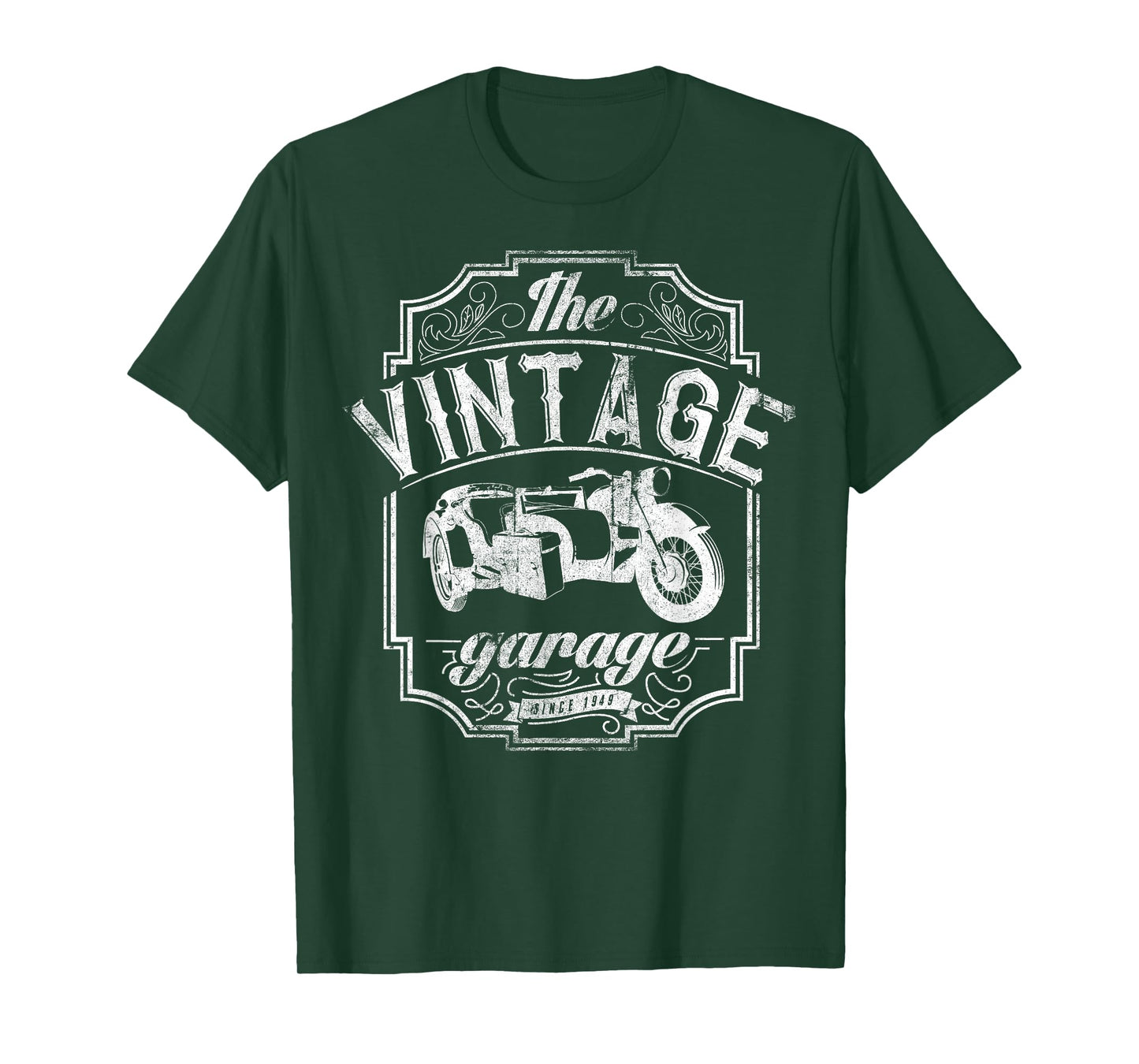 Vintage Motorcycle Sidecar Bike Rider Tshirt Men Women Shirt