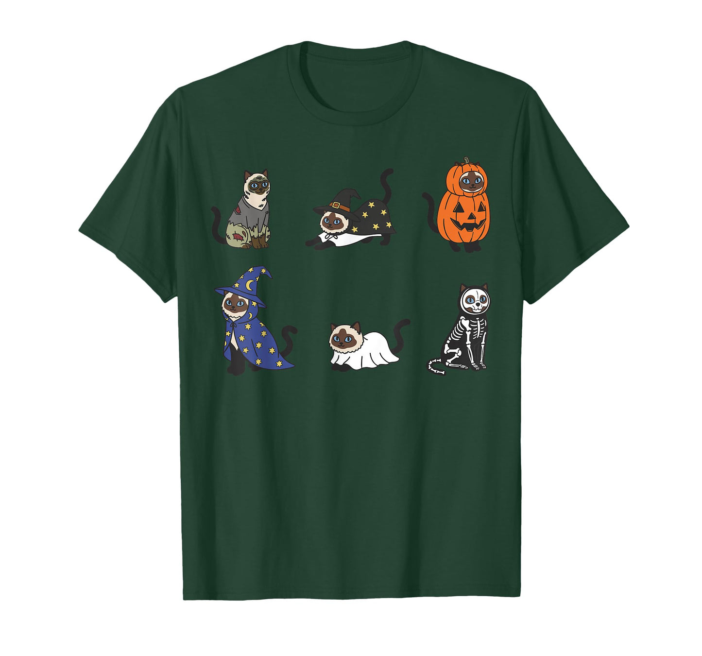 Ragdoll Cat Mom Halloween Cute Witch Pumpkin Cats T-Shirt