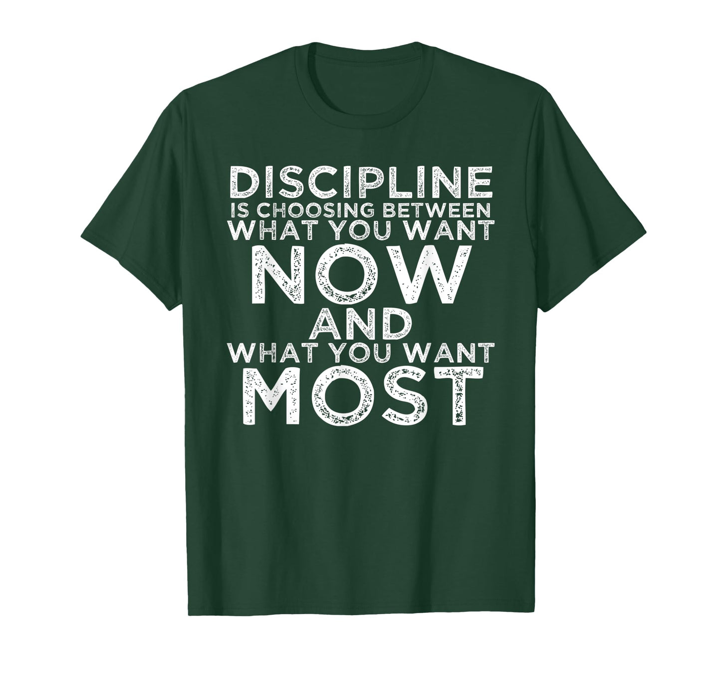 Discipline Motivational Quotes Inspirational Gifts For Gym T-Shirt