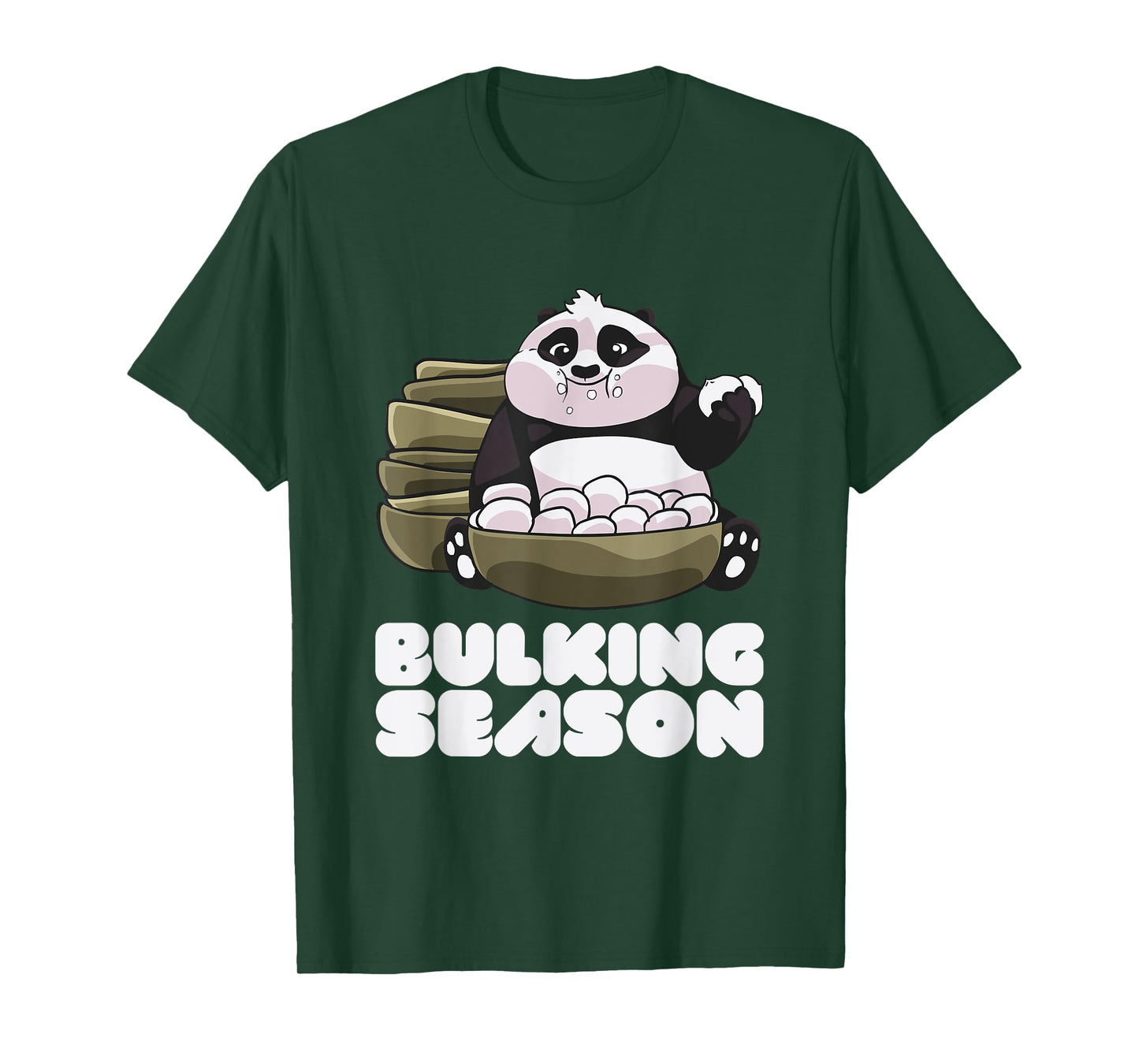 Funny Bulking Season Clean Bulk Cute Panda Bear Gift T-Shirt