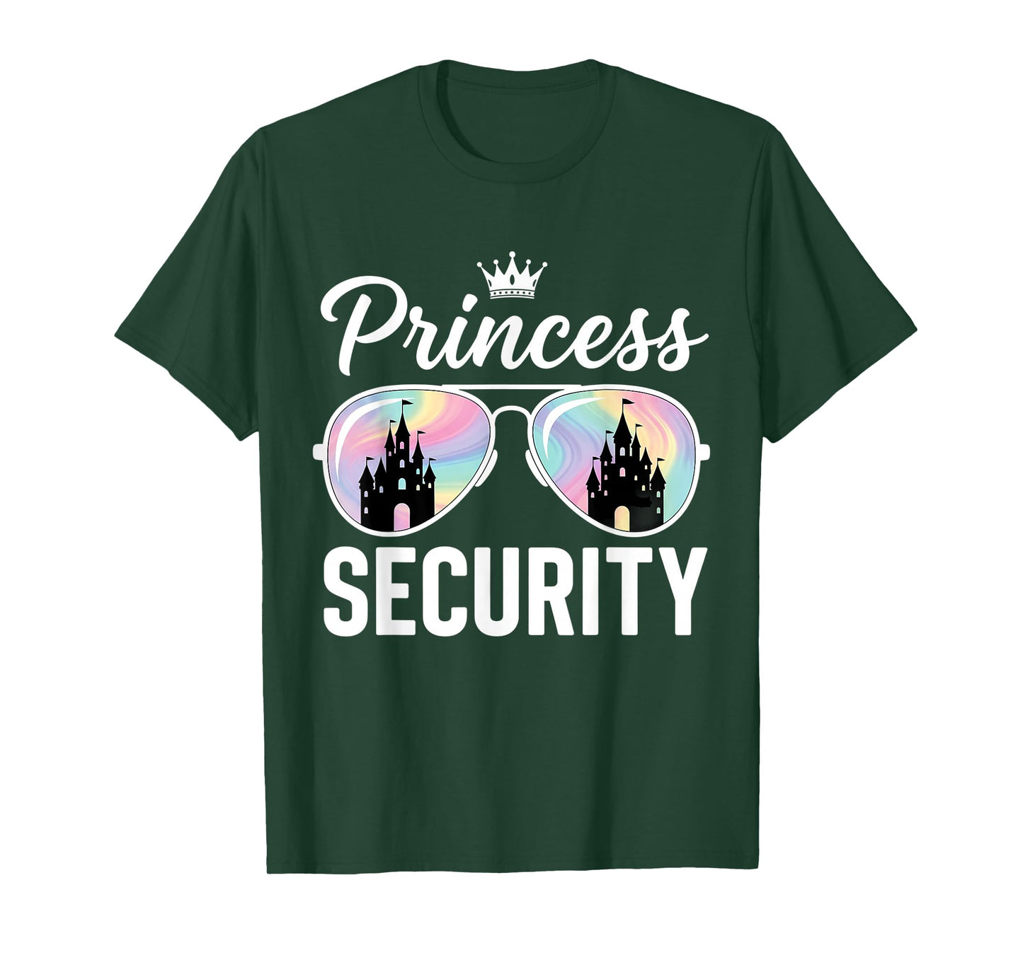 Princess Security Protection Retro Castle Matching Family T-Shirt
