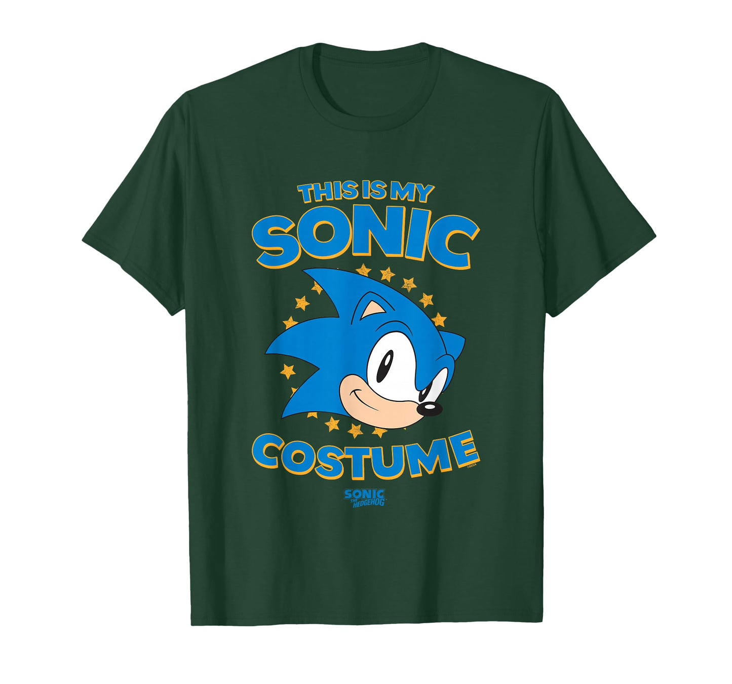 Sonic The Hedgehog Halloween This Is My Sonic Retro Costume T-Shirt